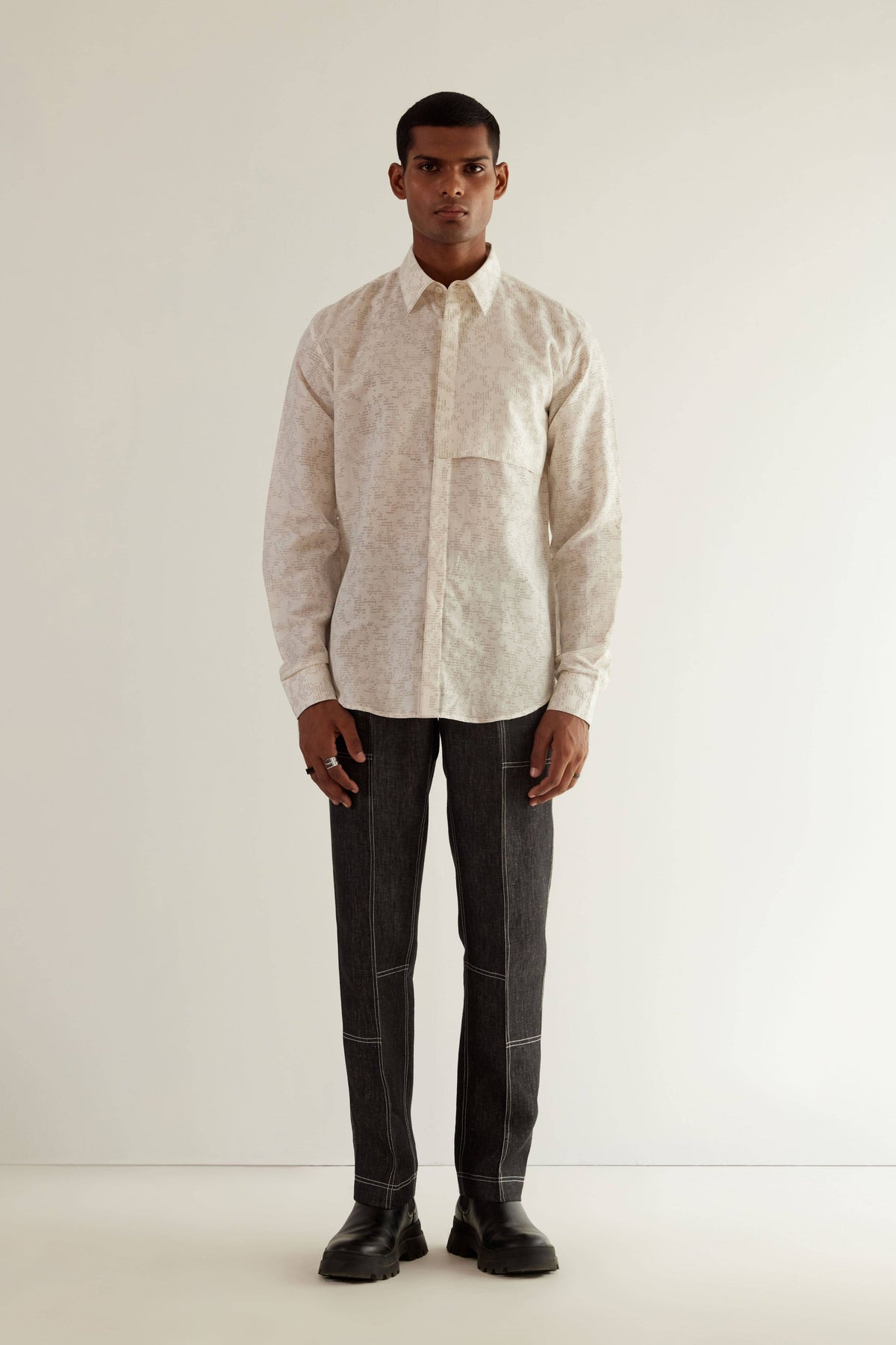 Camo Block Flap Shirt