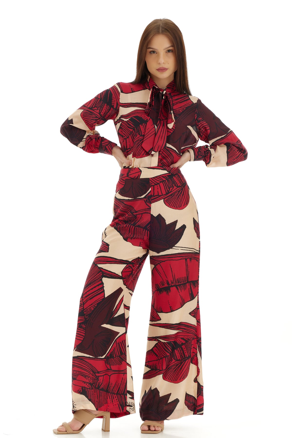 Red and Brown Bow Shirt