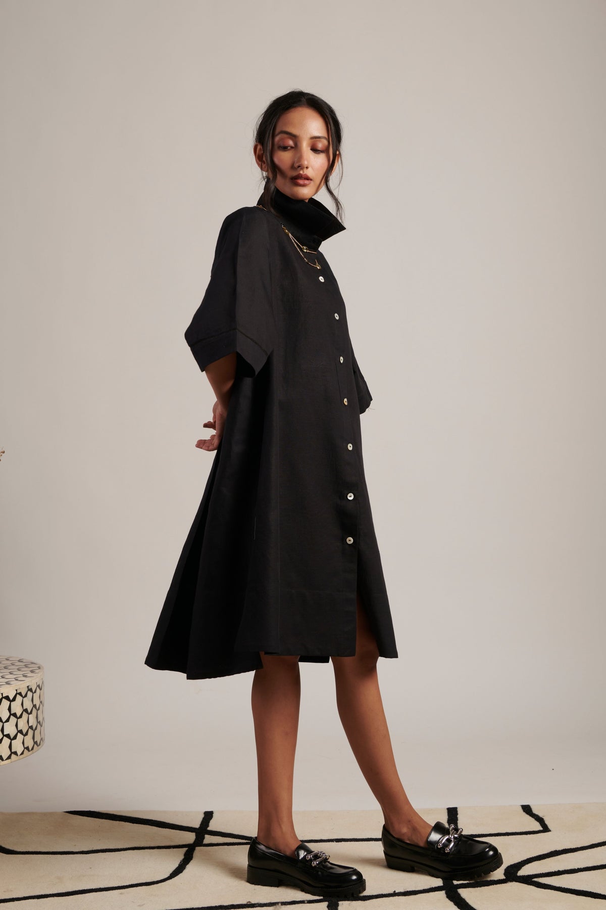 Night Sky December Shirt Dress