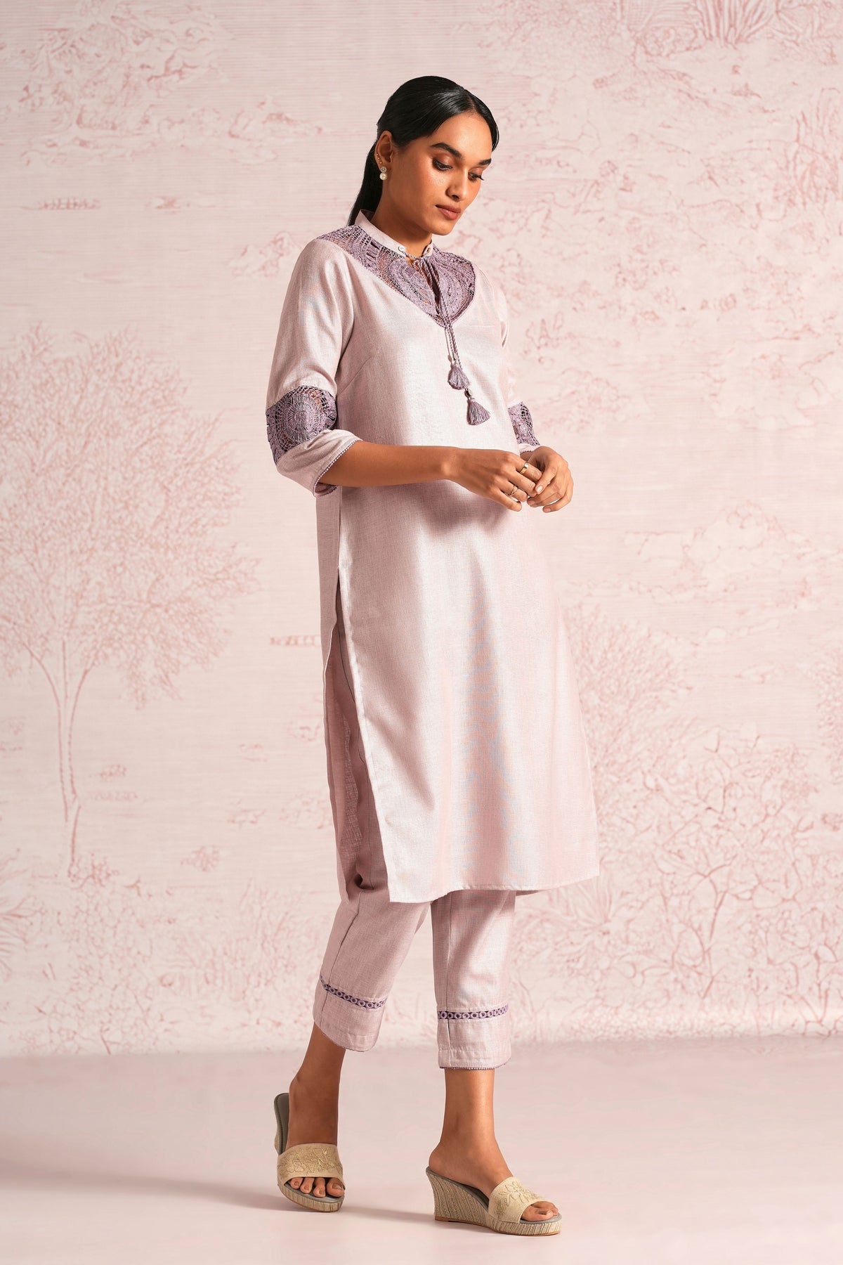 Summer Mauve Kurta Set