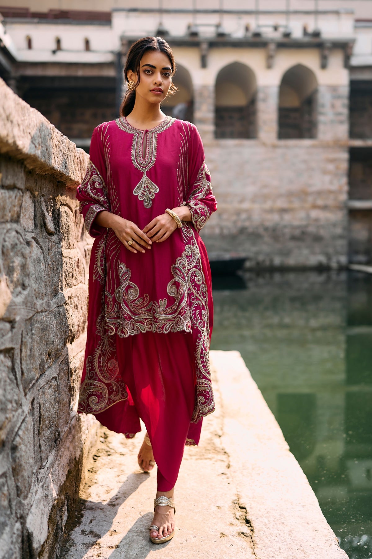 Owl Panel Kurta Set