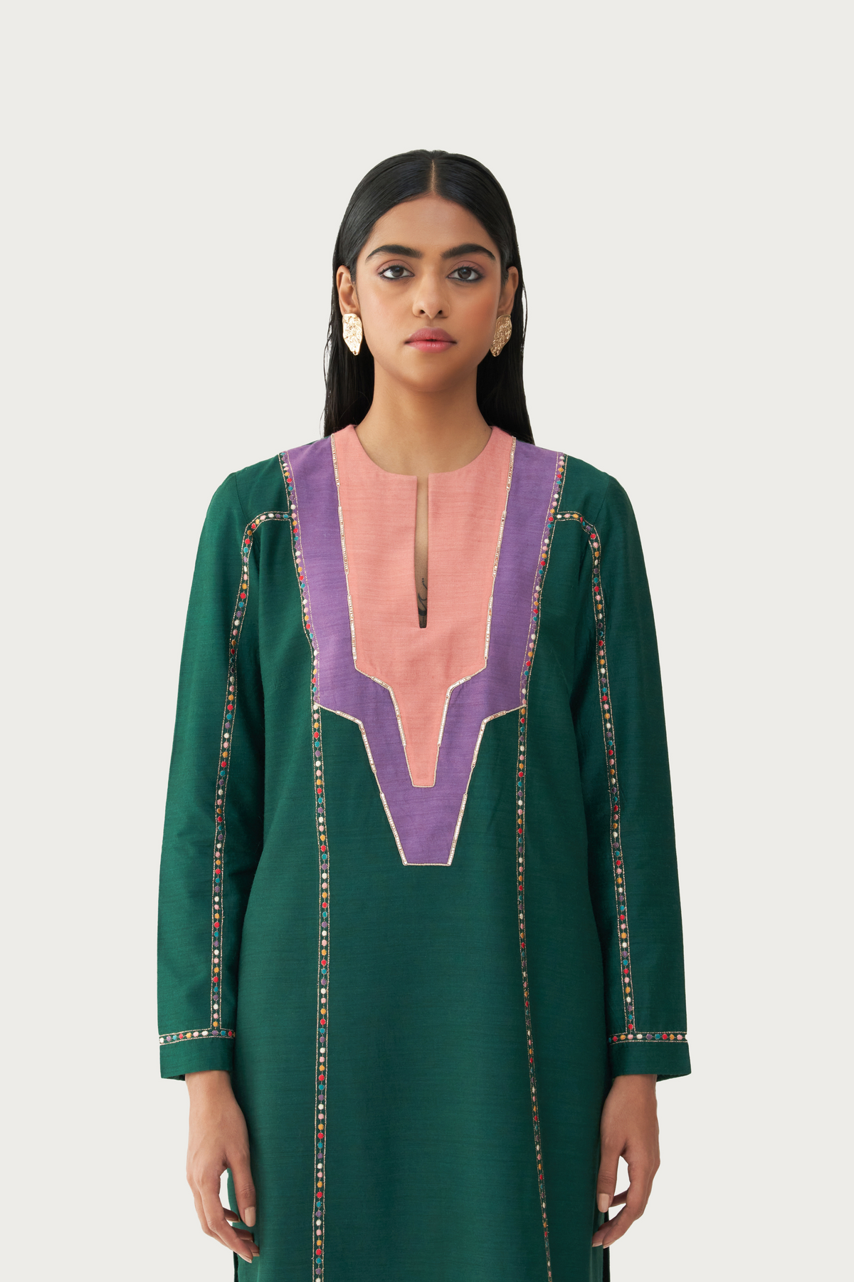 Amara olive kurta pant set