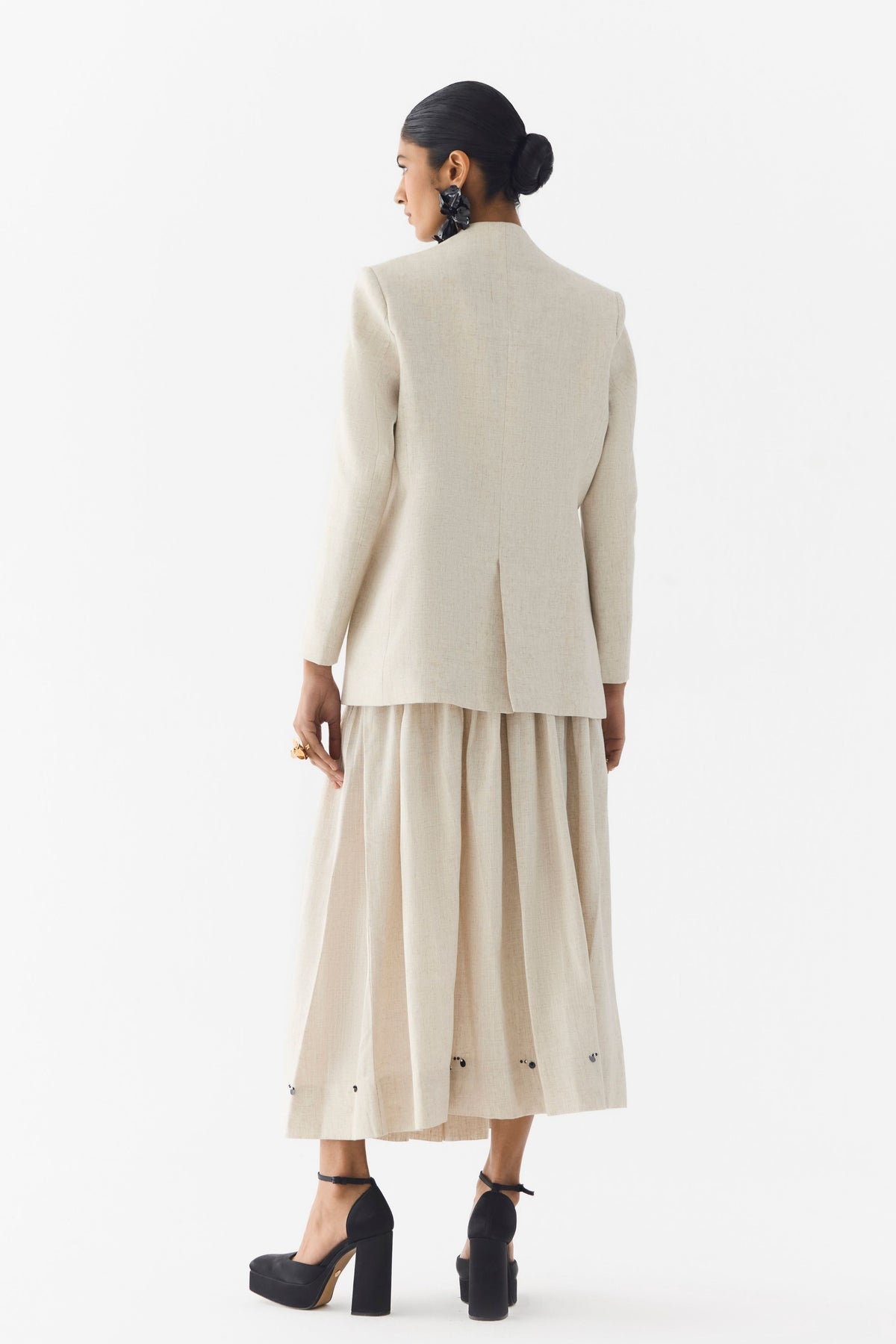 Tiger Lily Linen Blazer & Skirt