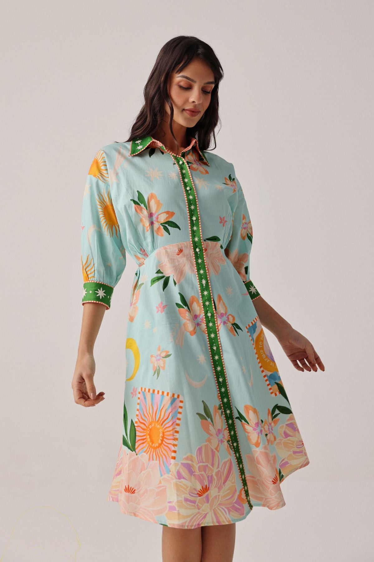 Azure Lena Midi Dress
