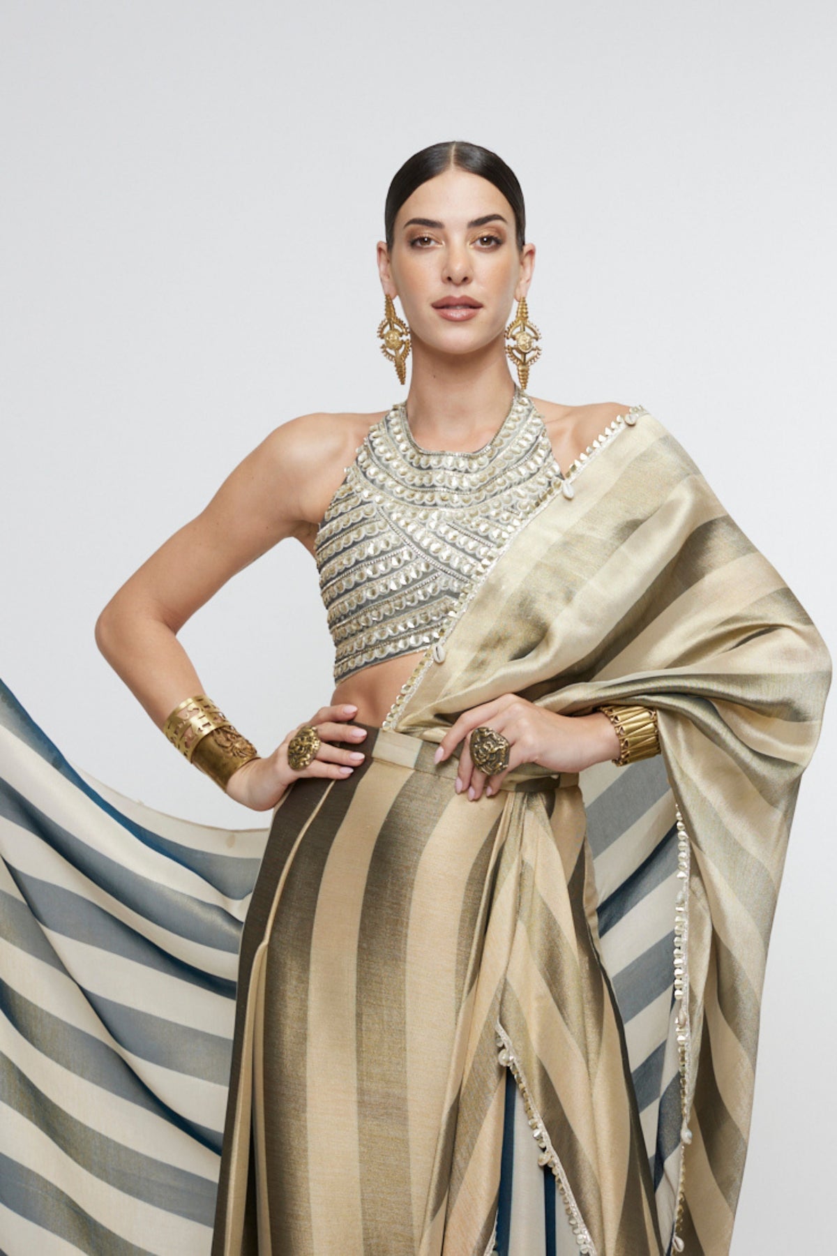 Nargis Drape Saree Set