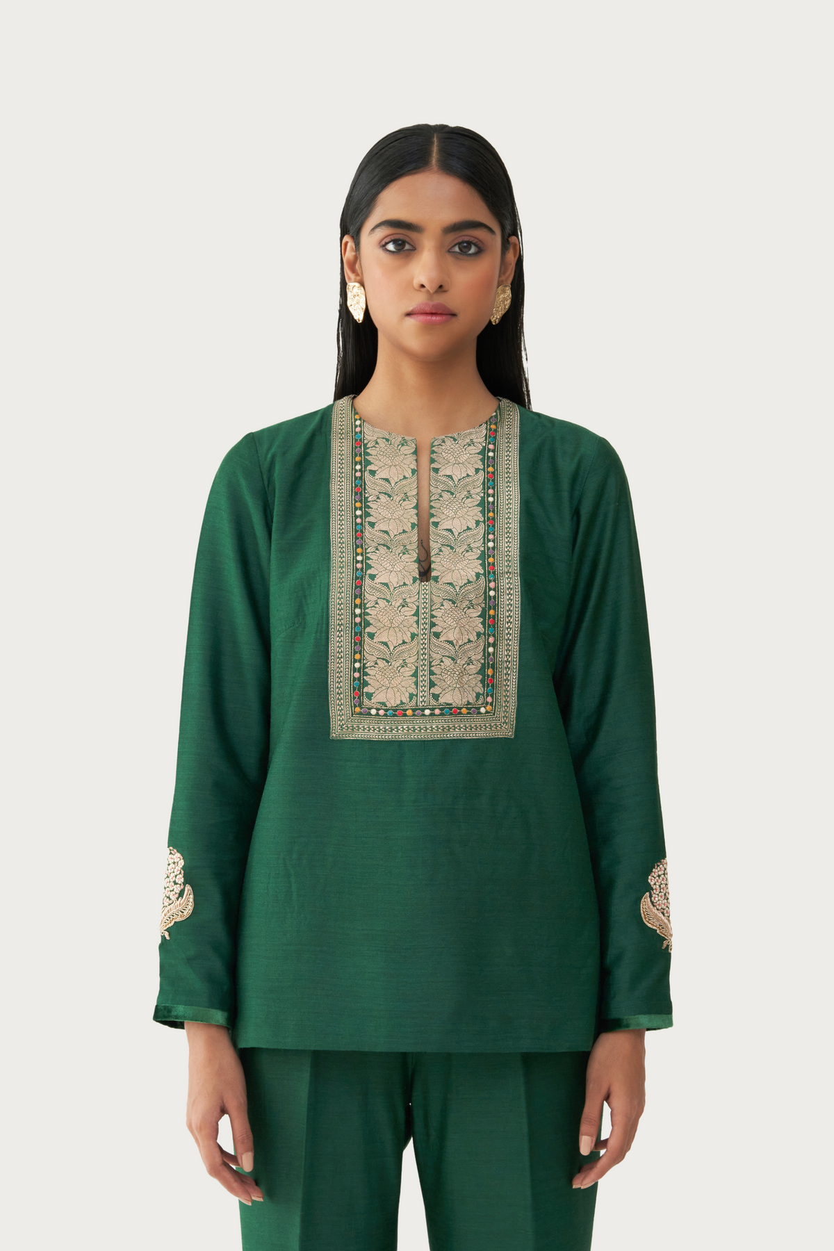 Calicut Jade short kurta pant set