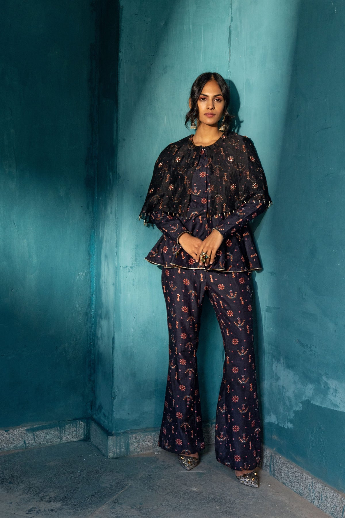Buta Print Embellished Co-ord Set