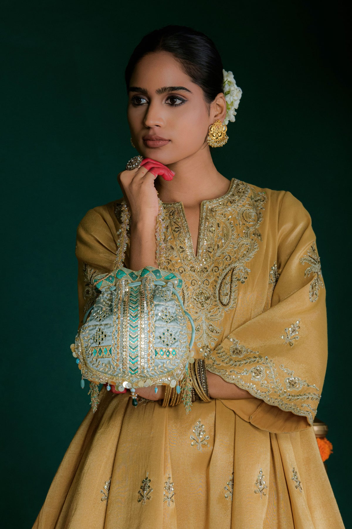 Jade Green Ruhani Potli