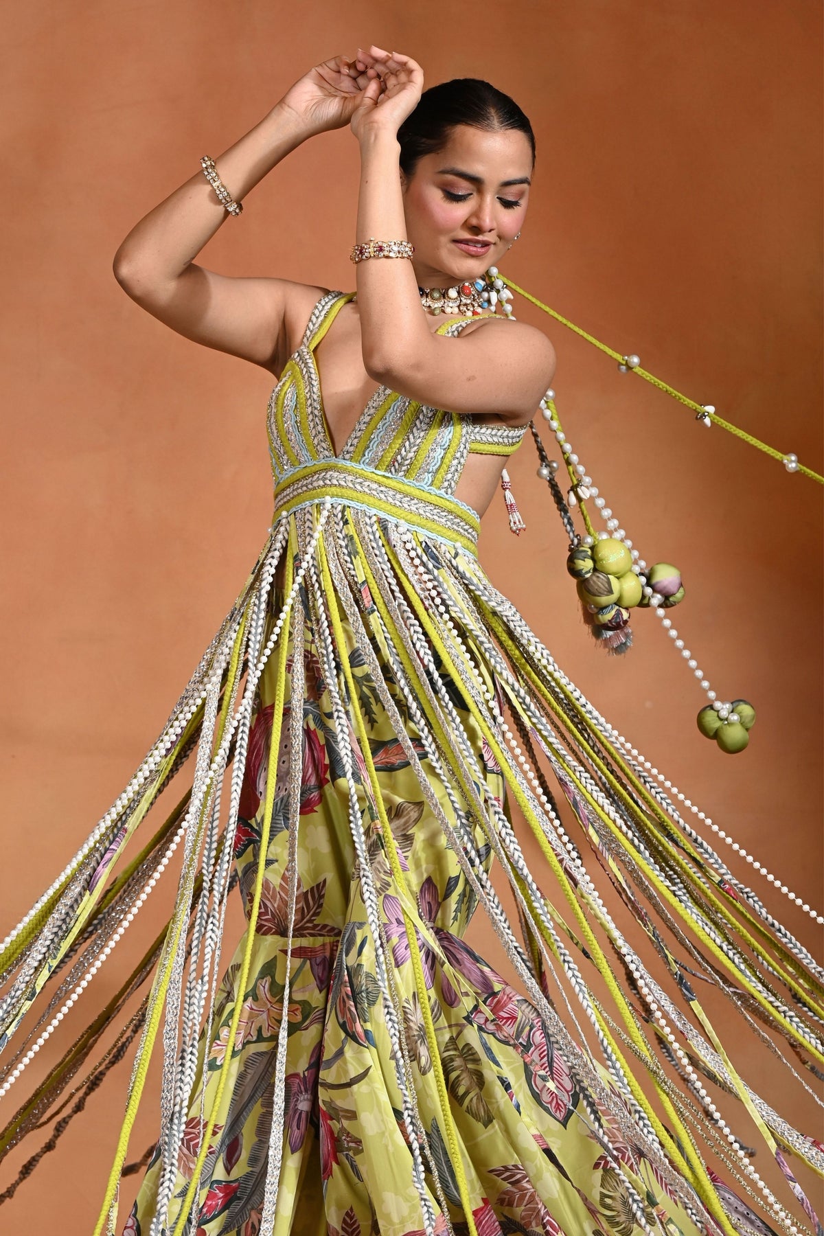 Brat Cascade Sharara Set