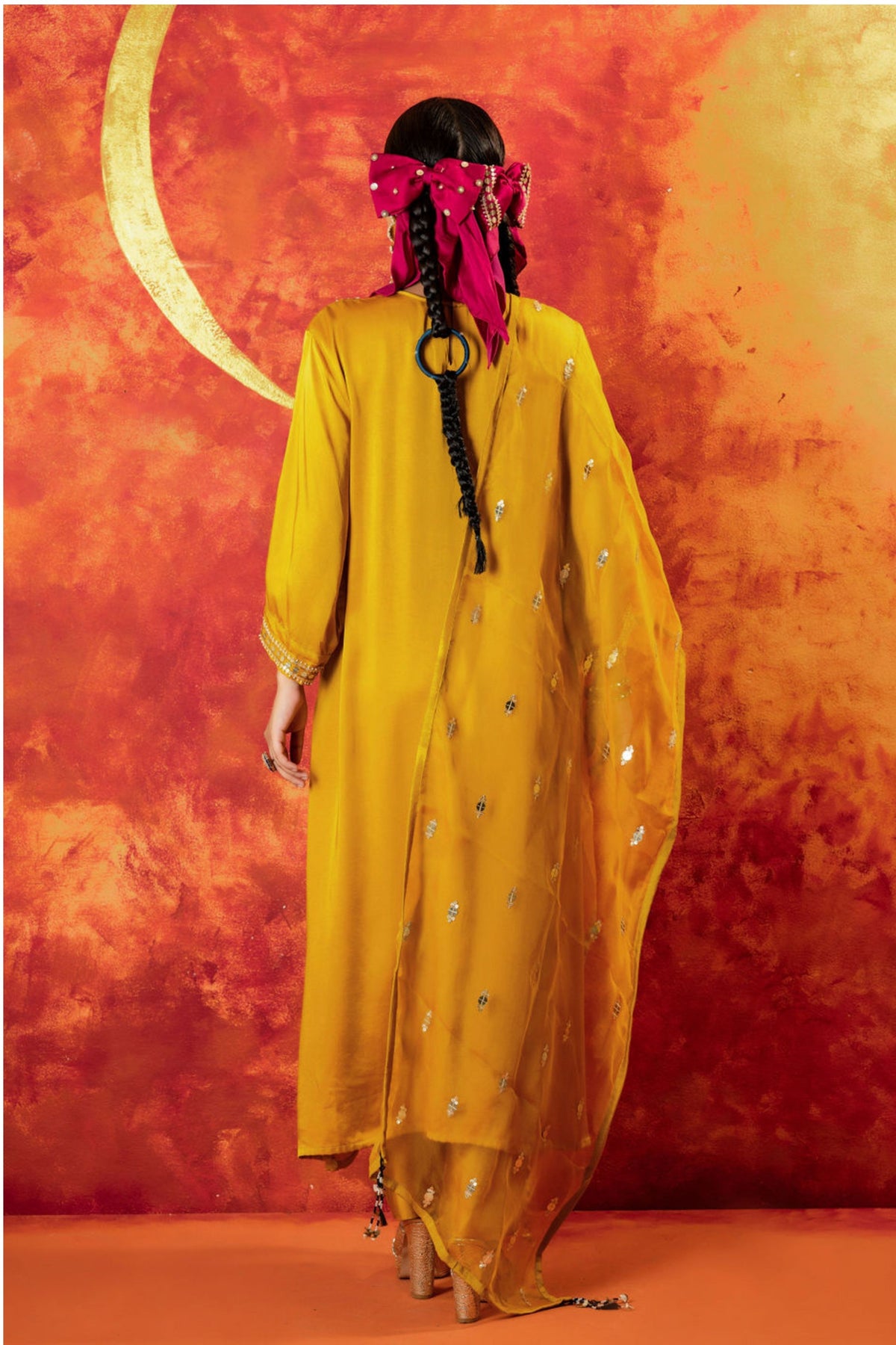 Mahi Mustard Straight Kurta Set