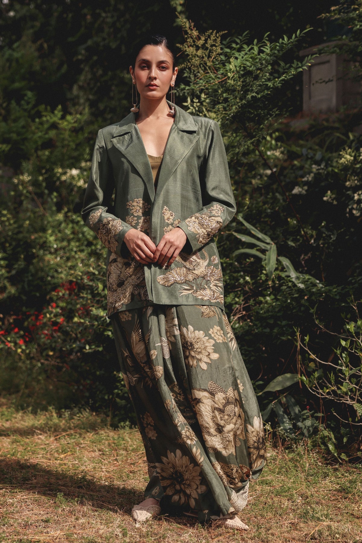 Garden Fold Blazer Set