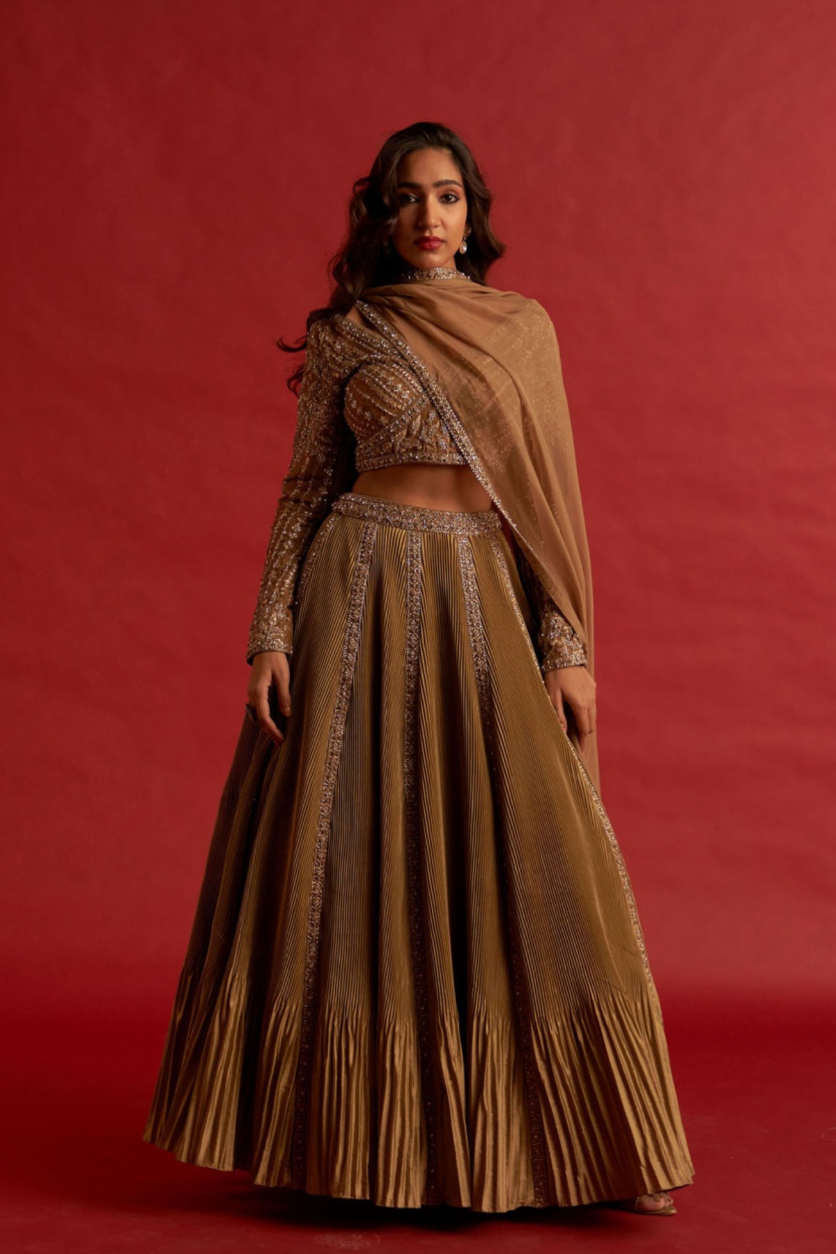 Honeyed Lehenga Set