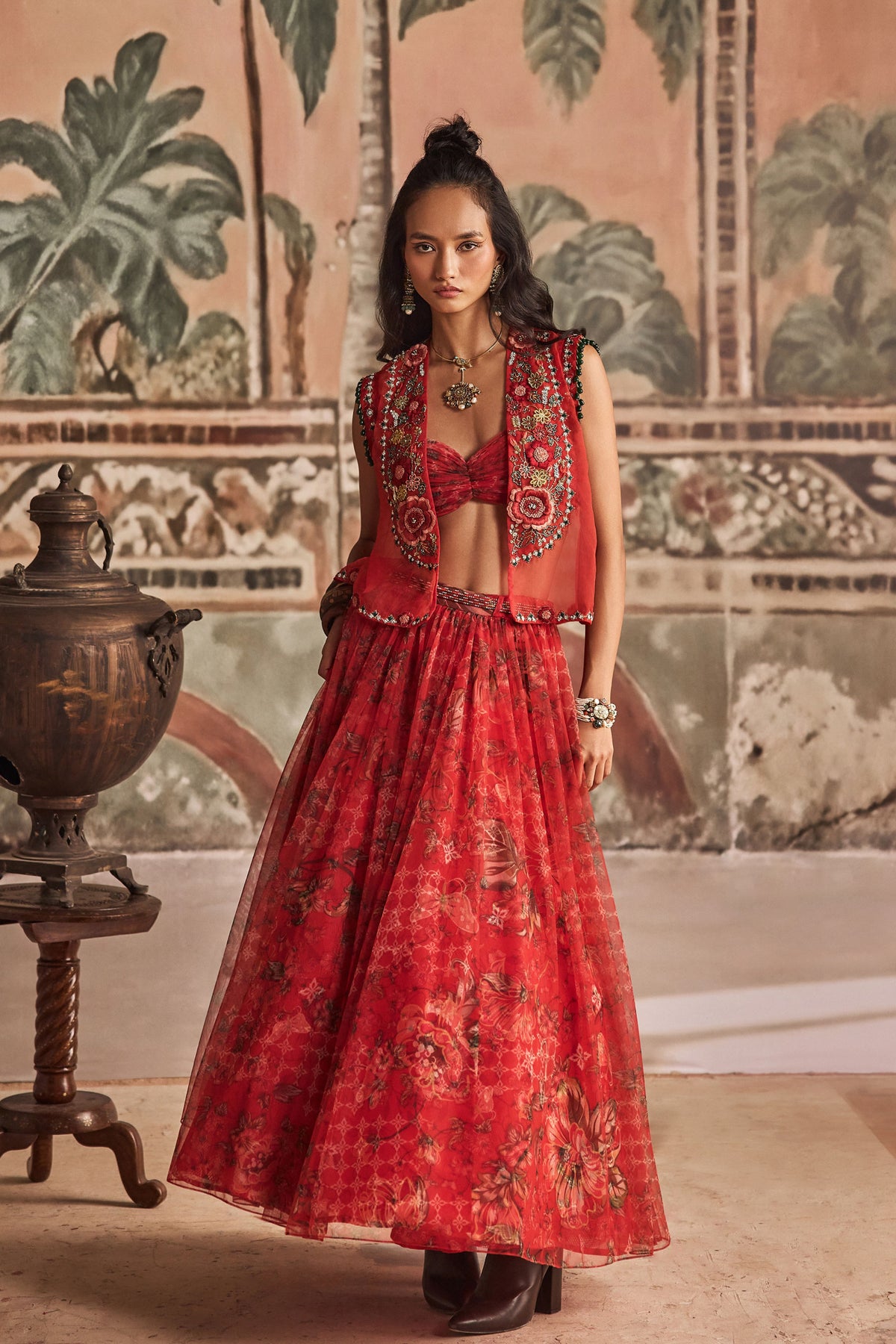 Mirchi Madam Skirt Jacket Set