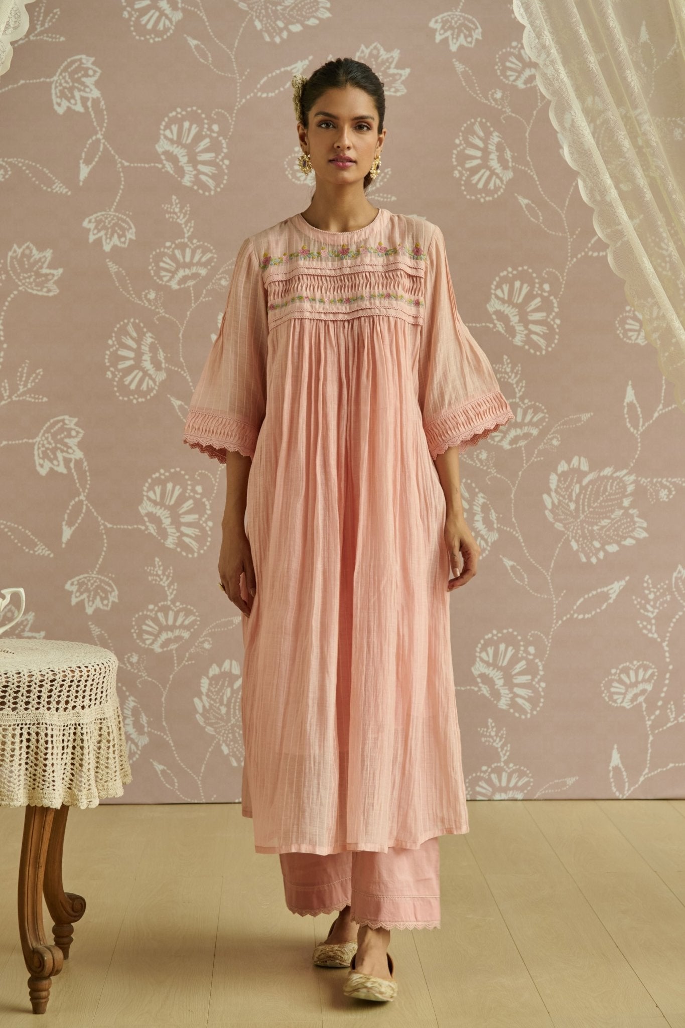 Pink Rosa Tunic Set - Kritika Dawar - Elahe