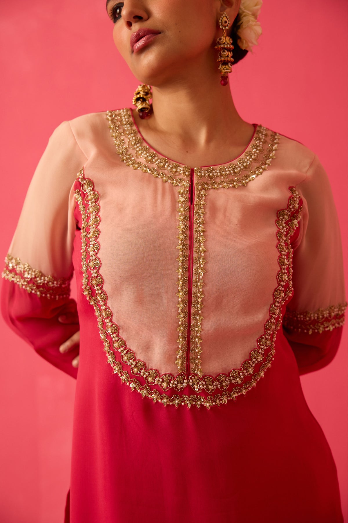 Pink Kurta Set