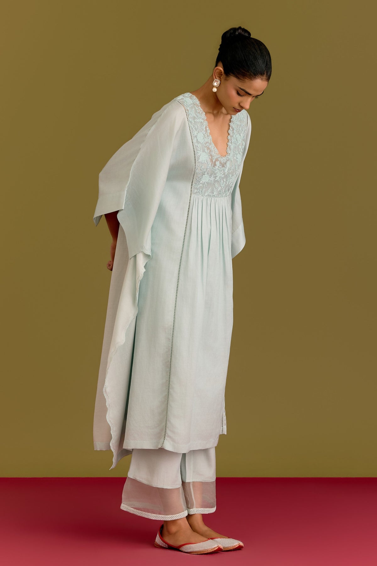 Powder Blue Kaftan Set