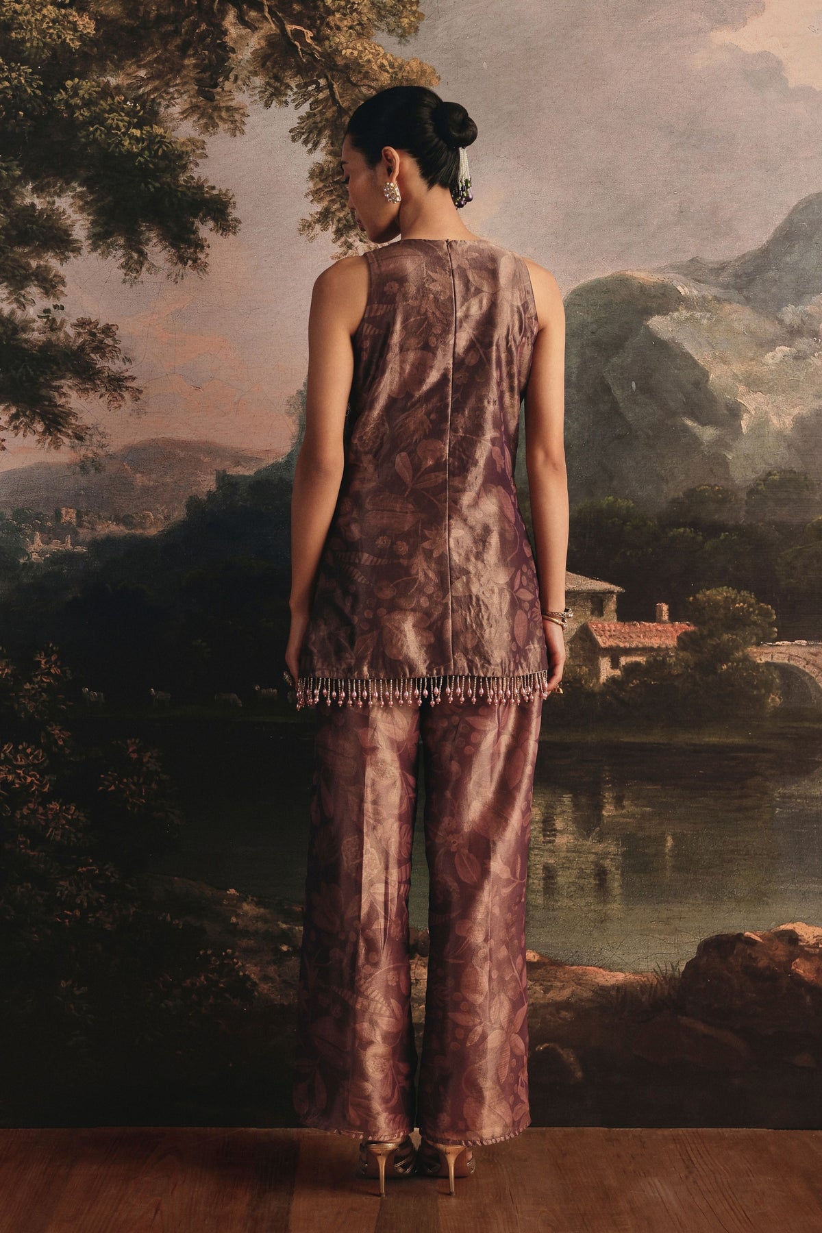 Mauve Short Kurta Set