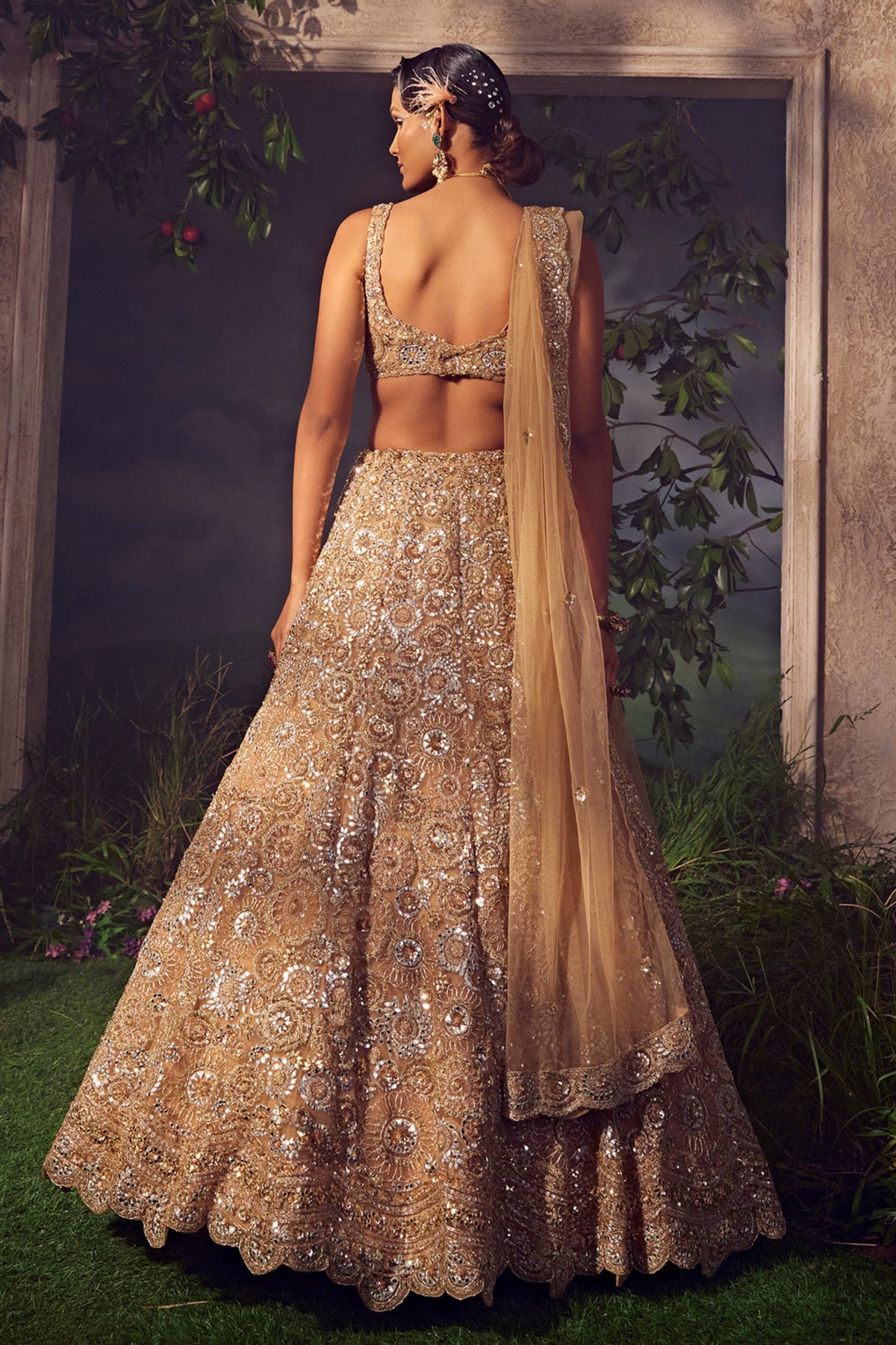 Gold Lehenga Set