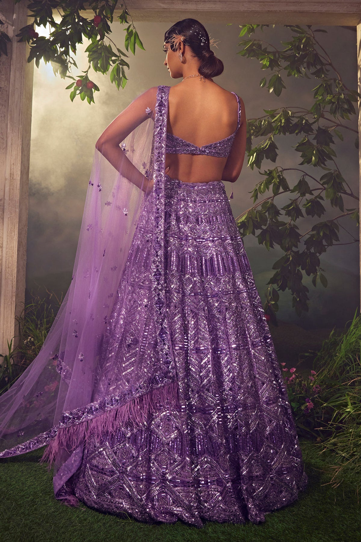 Haze Tulle Lehenga Set