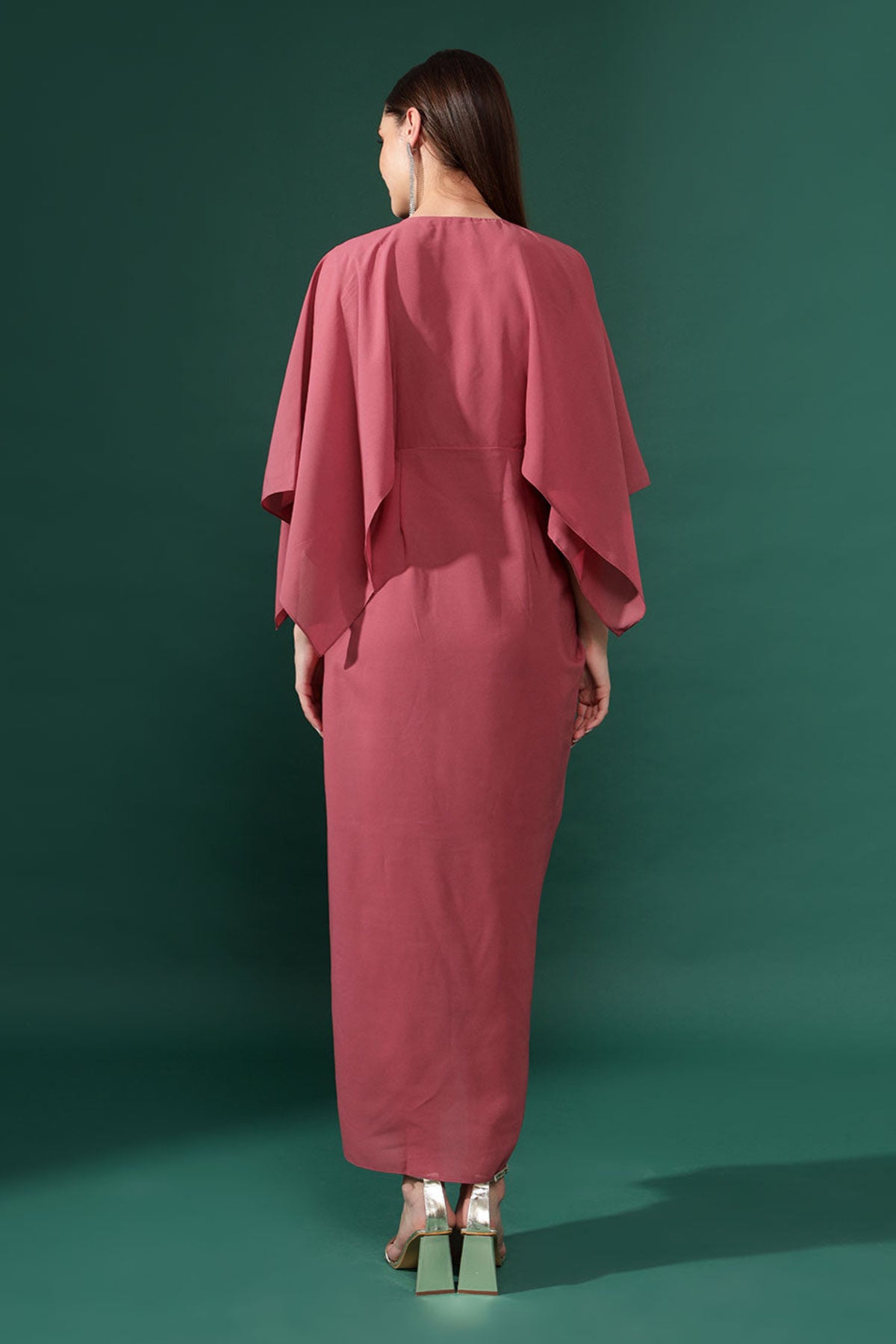 Pink Sara Drape Dress