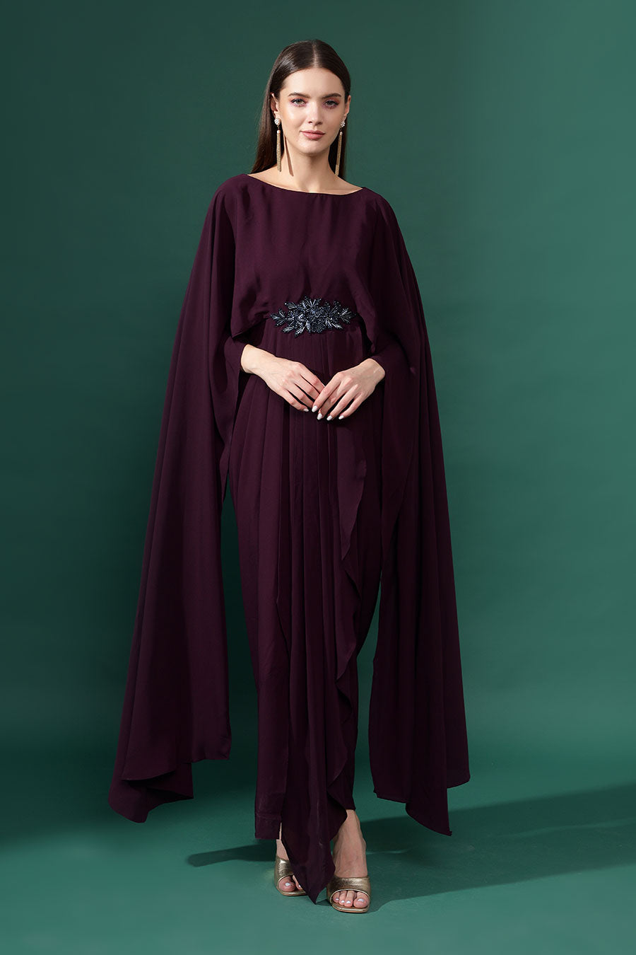 elena purple dress Elena Ruched Purple Seamed Midi Dress