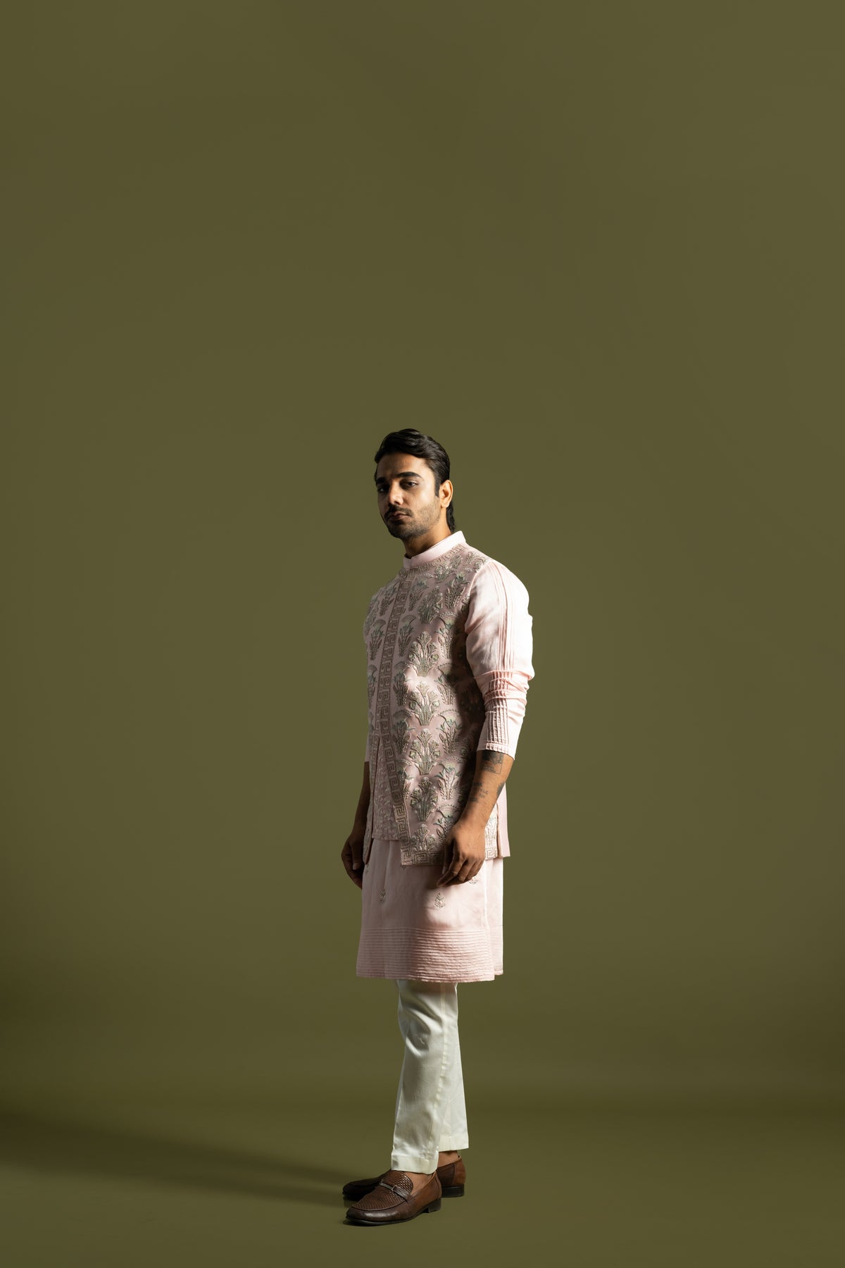 Sweet Pink Nehru Jacket