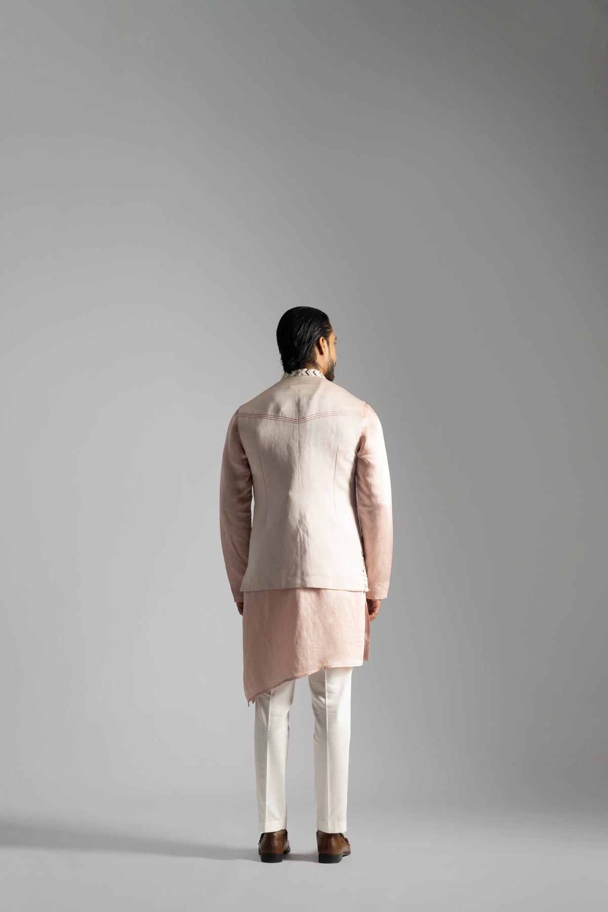 Dusty Pink Nehru Jacket