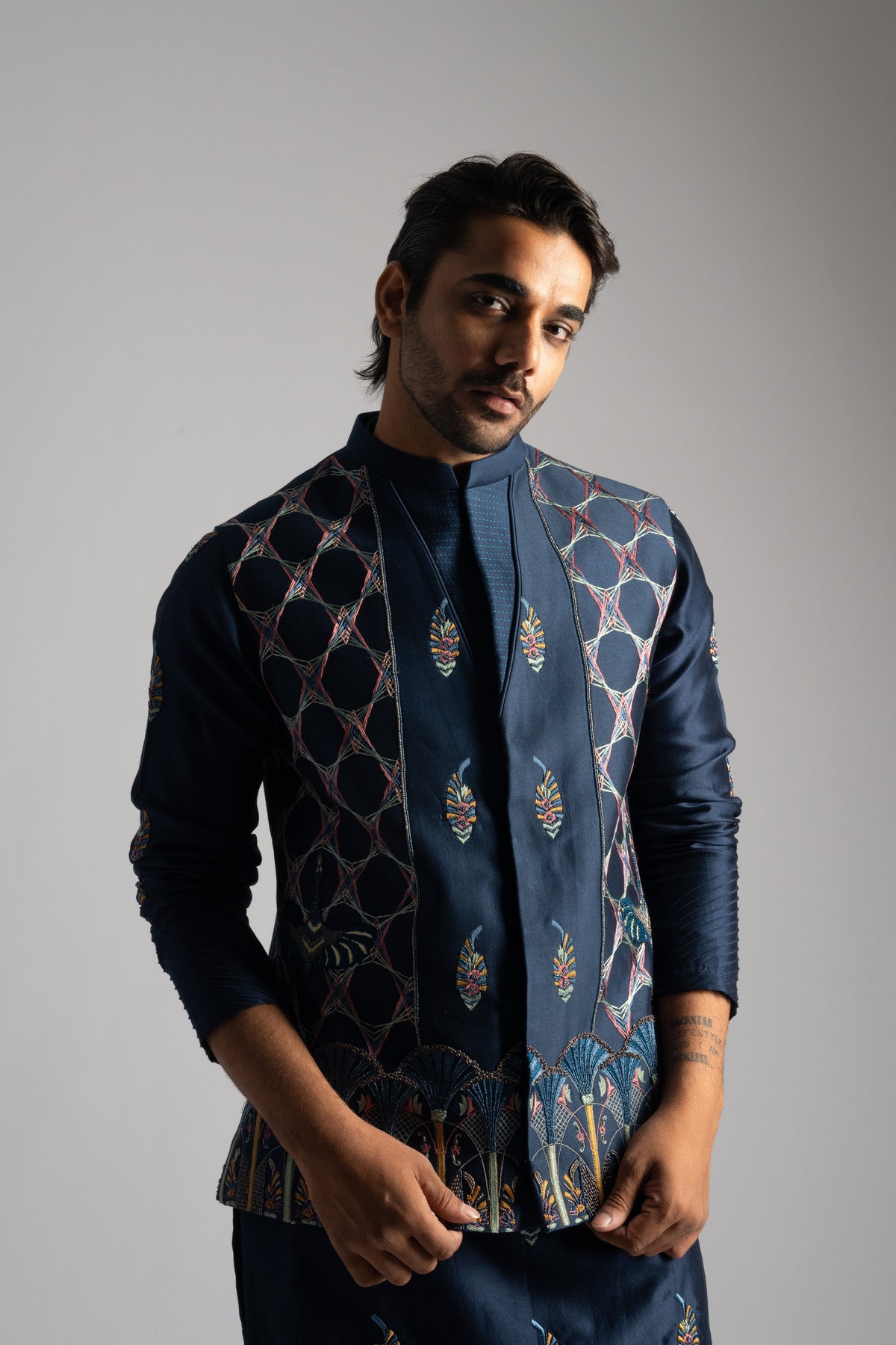 Royal Blue Nehru Jacket