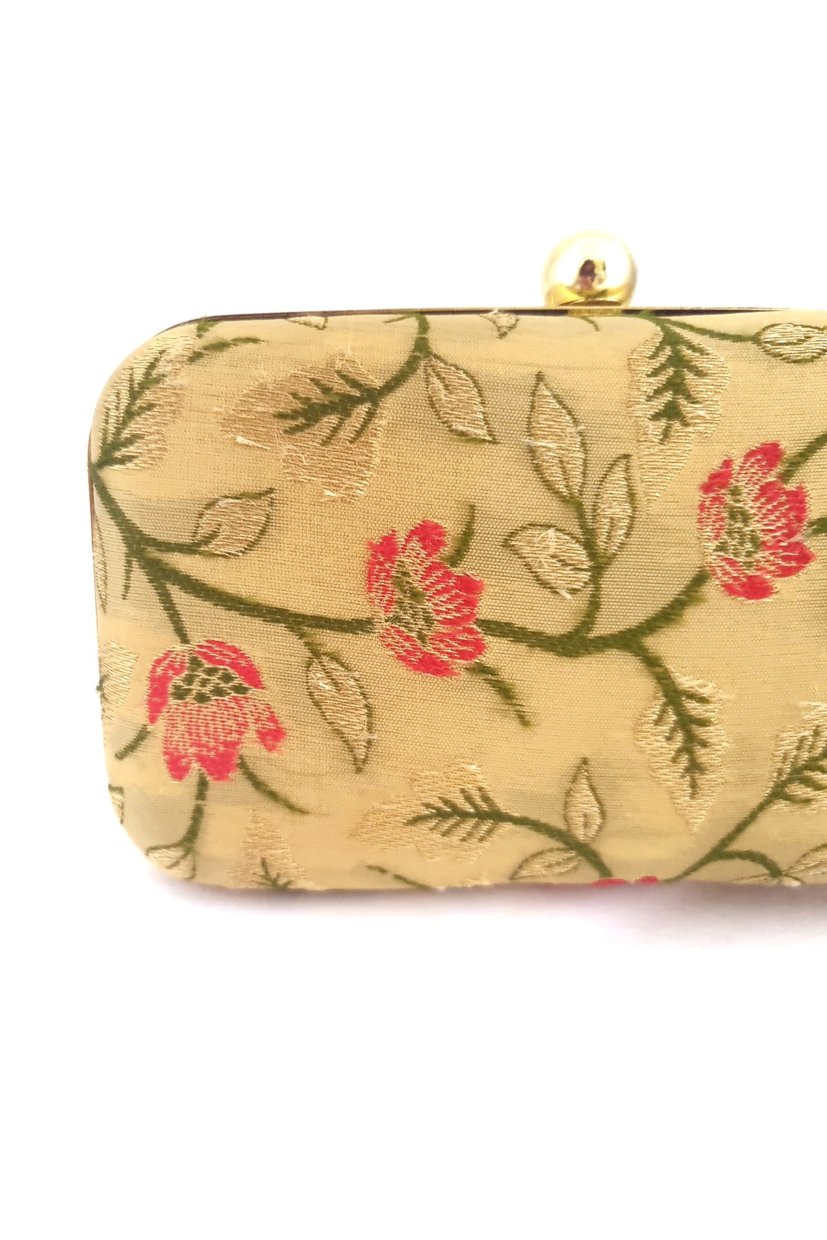 Majestic Floral Brocade Clutch