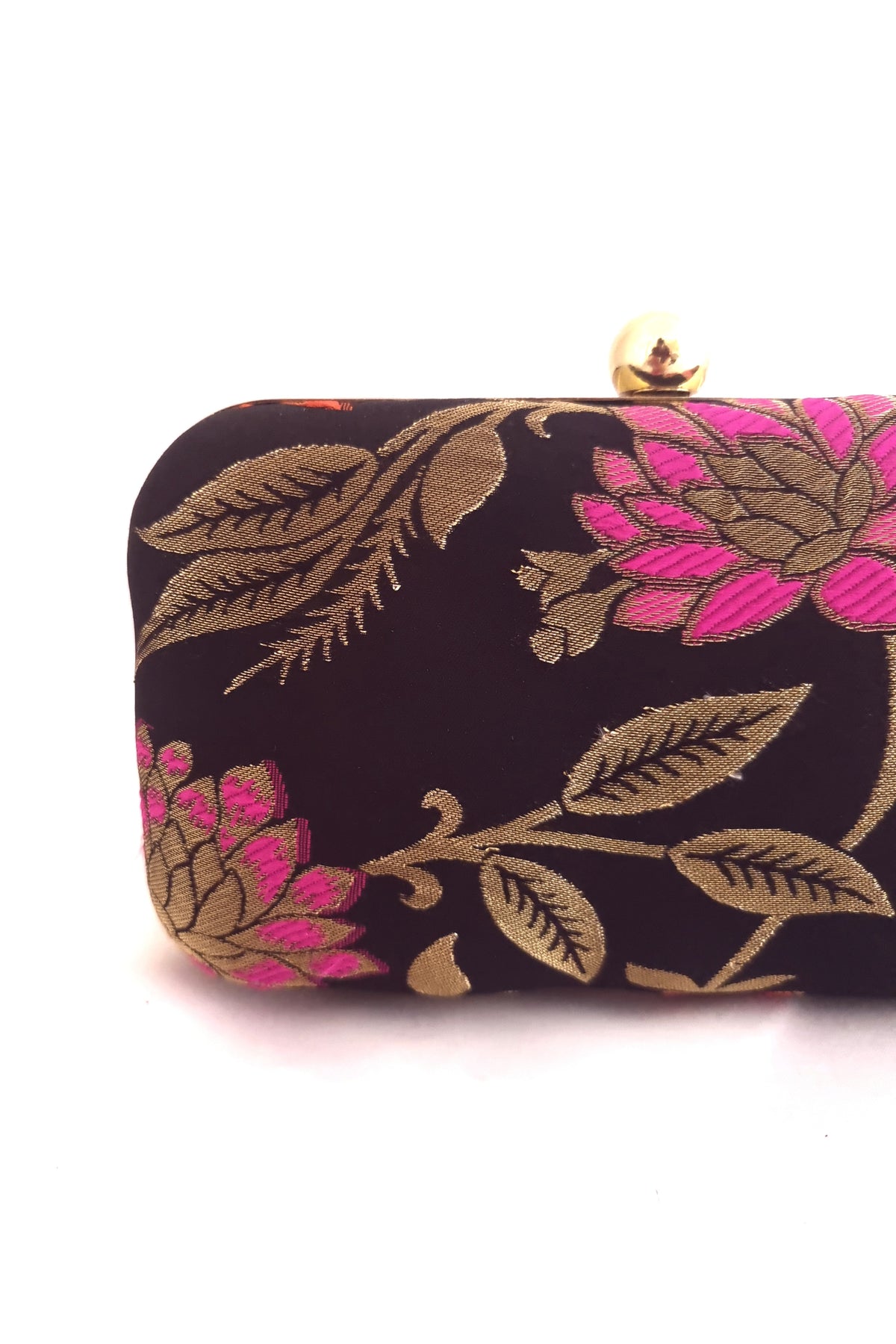 Monarch Floral Brocade Clutch