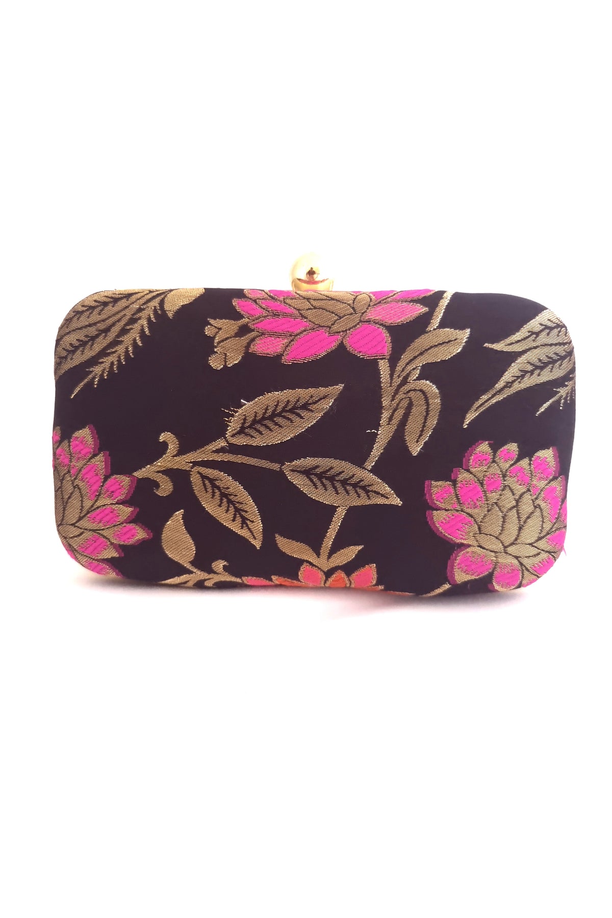 Monarch Floral Brocade Clutch