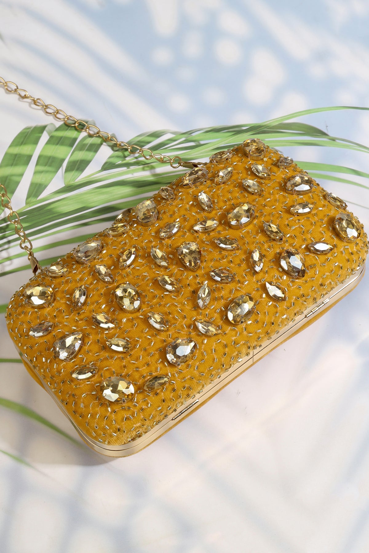 Crystal Studded Clutch