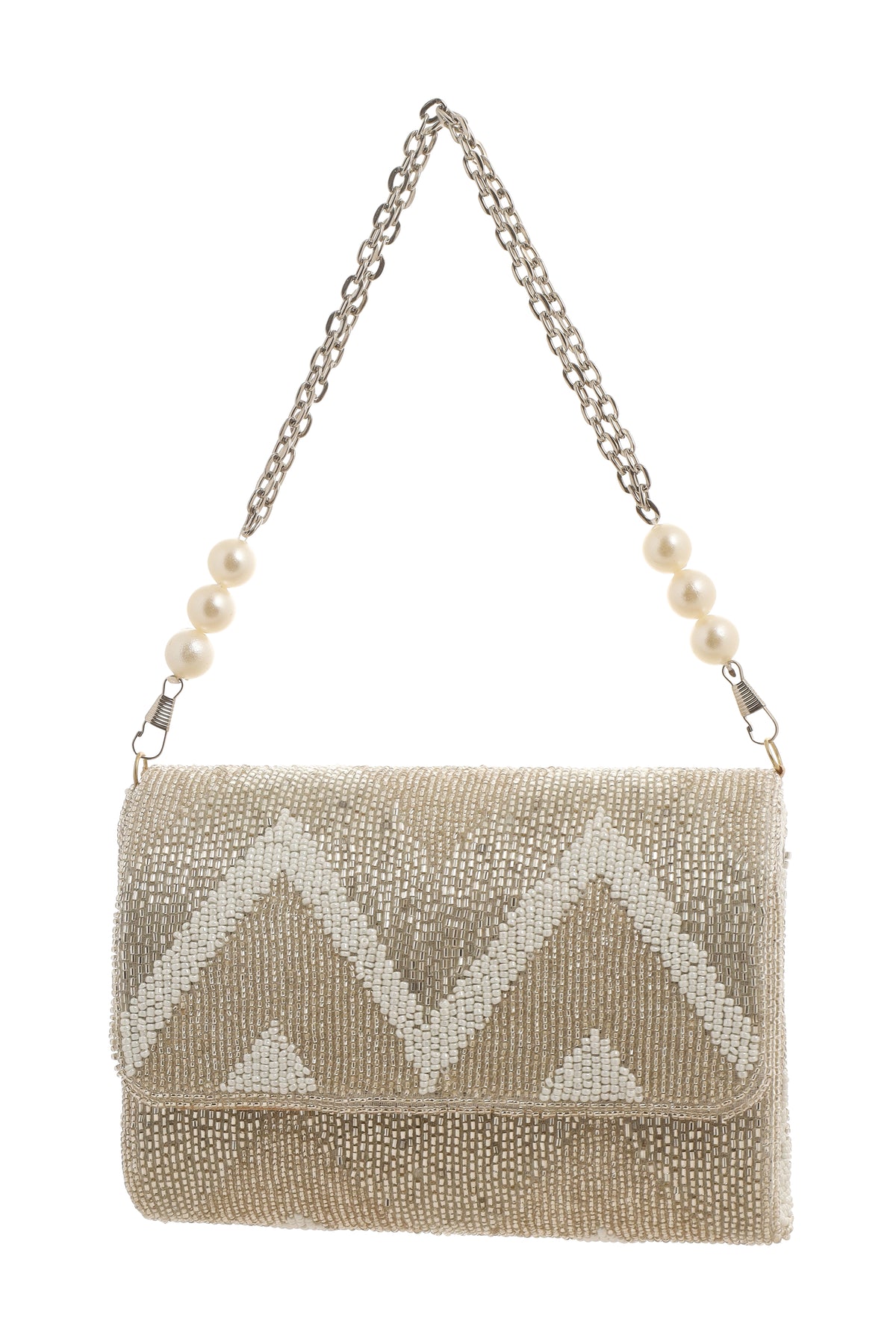 Metallic Zigzag Flapover