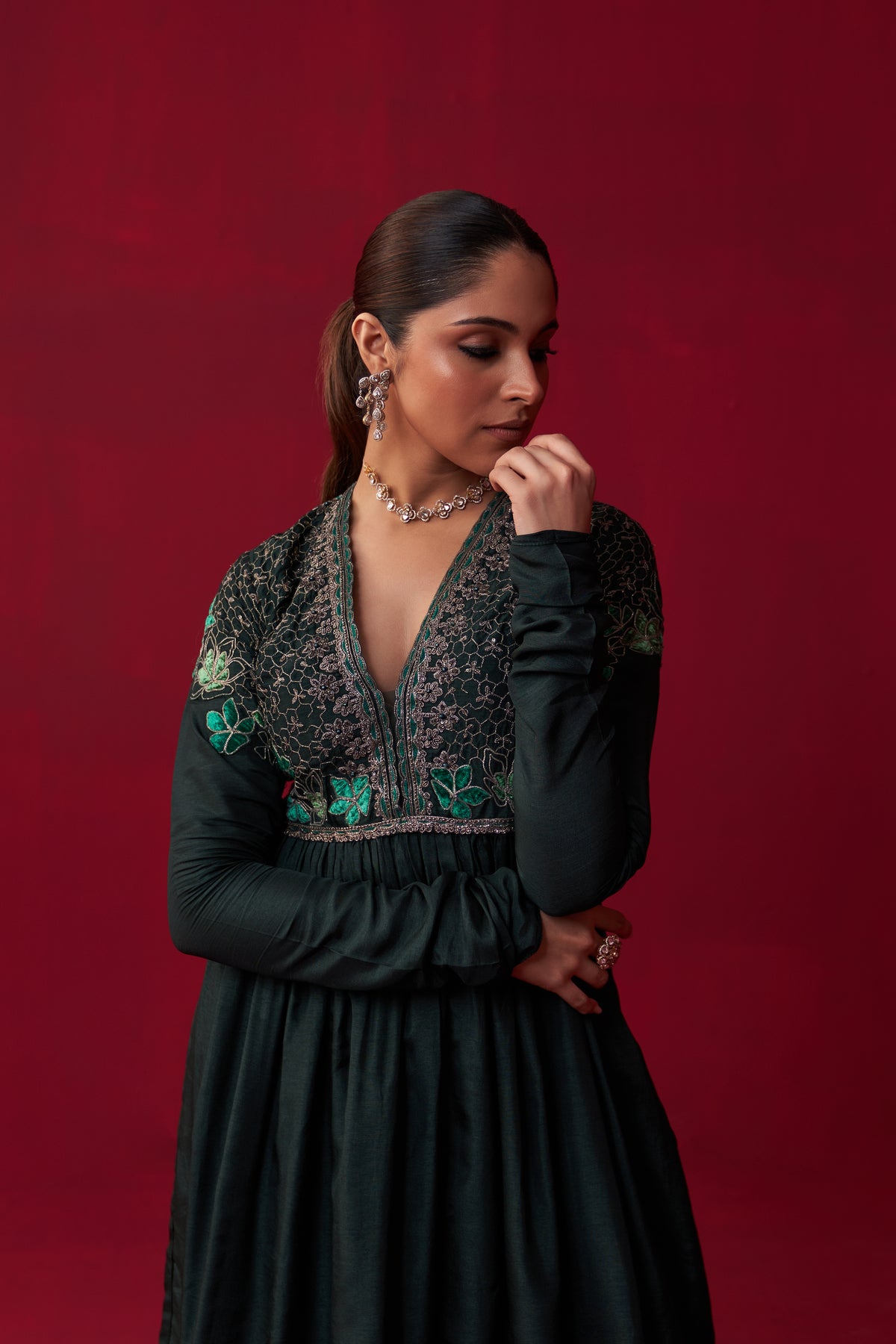 Green Natures Bounty Sharara Set