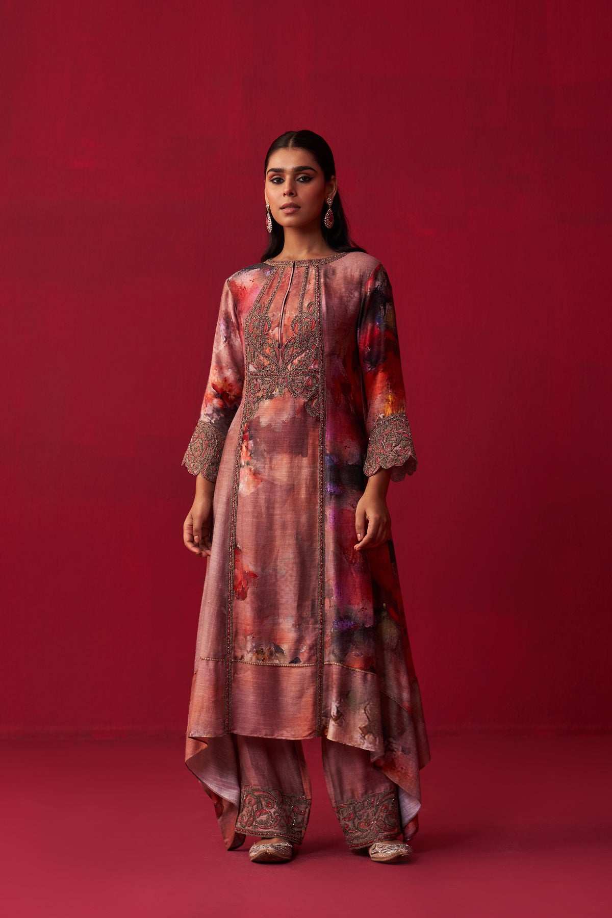 Floral Metallic Bliss Kurta Set