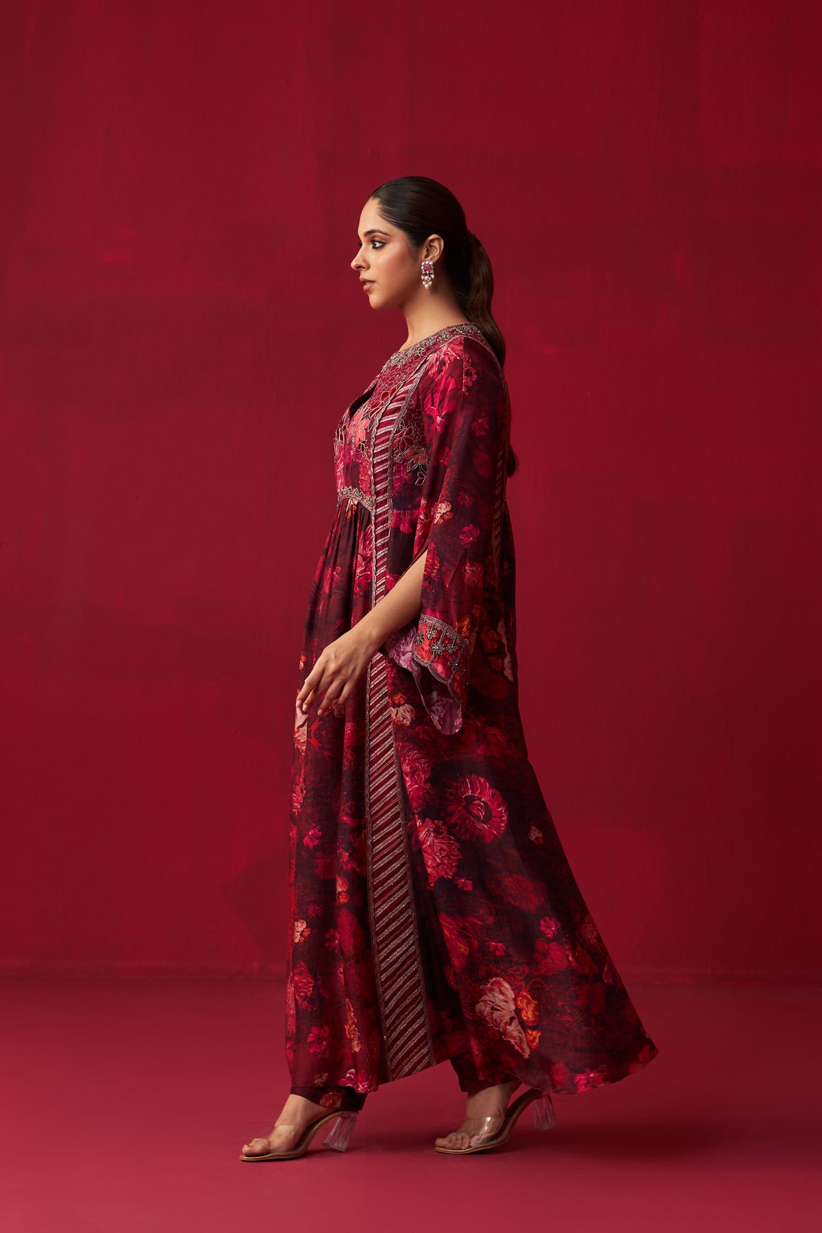 Pink Natures Bounty Sharara Set