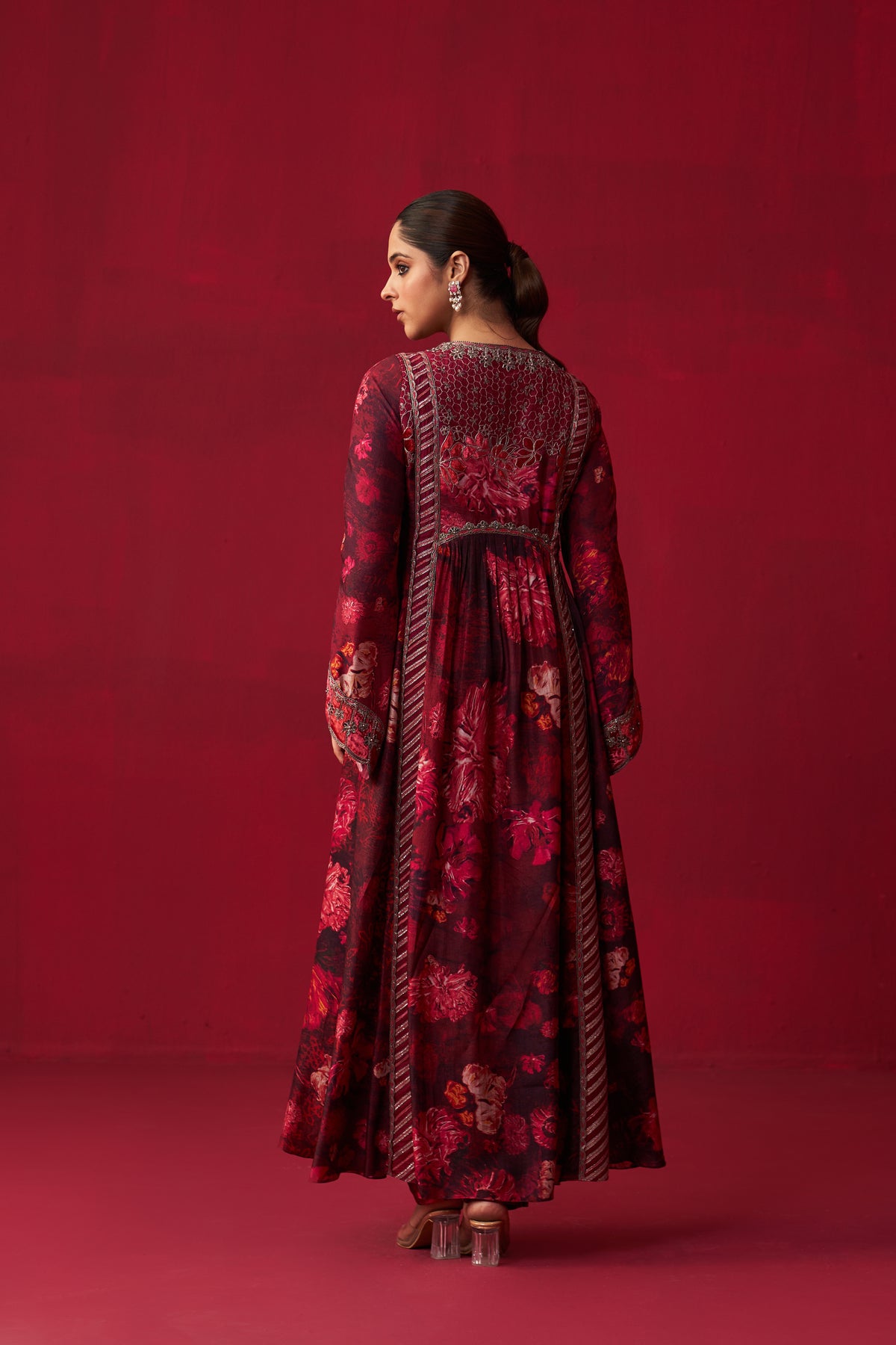 Pink Natures Bounty Sharara Set
