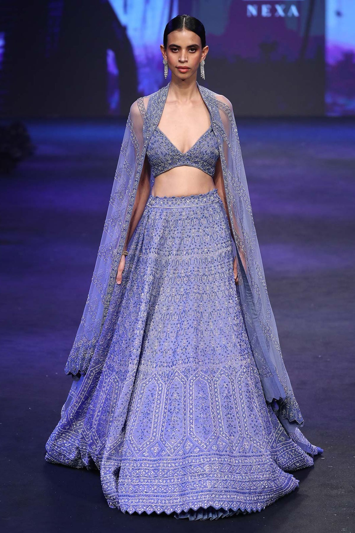 Twilight blue lehenga set