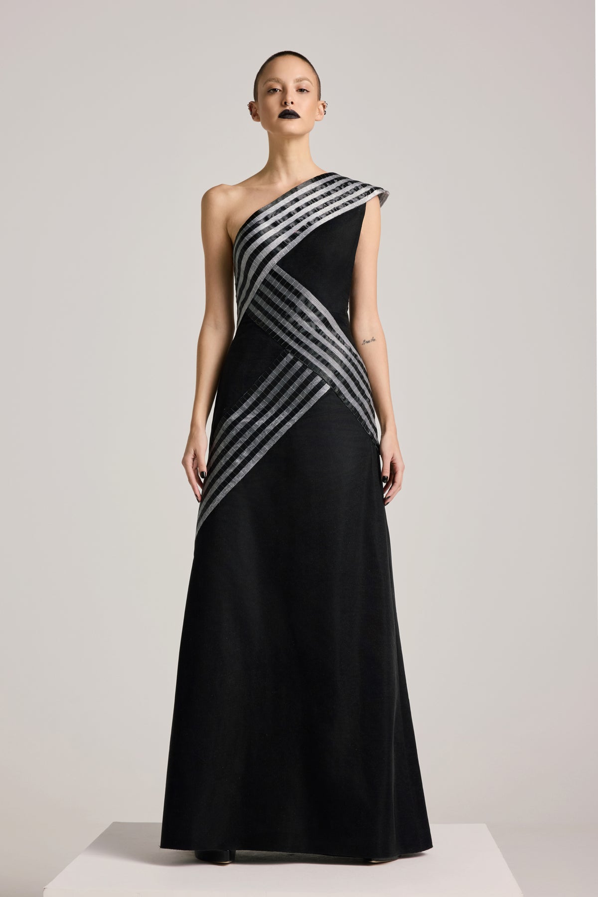 Asymmetric Glass Dress