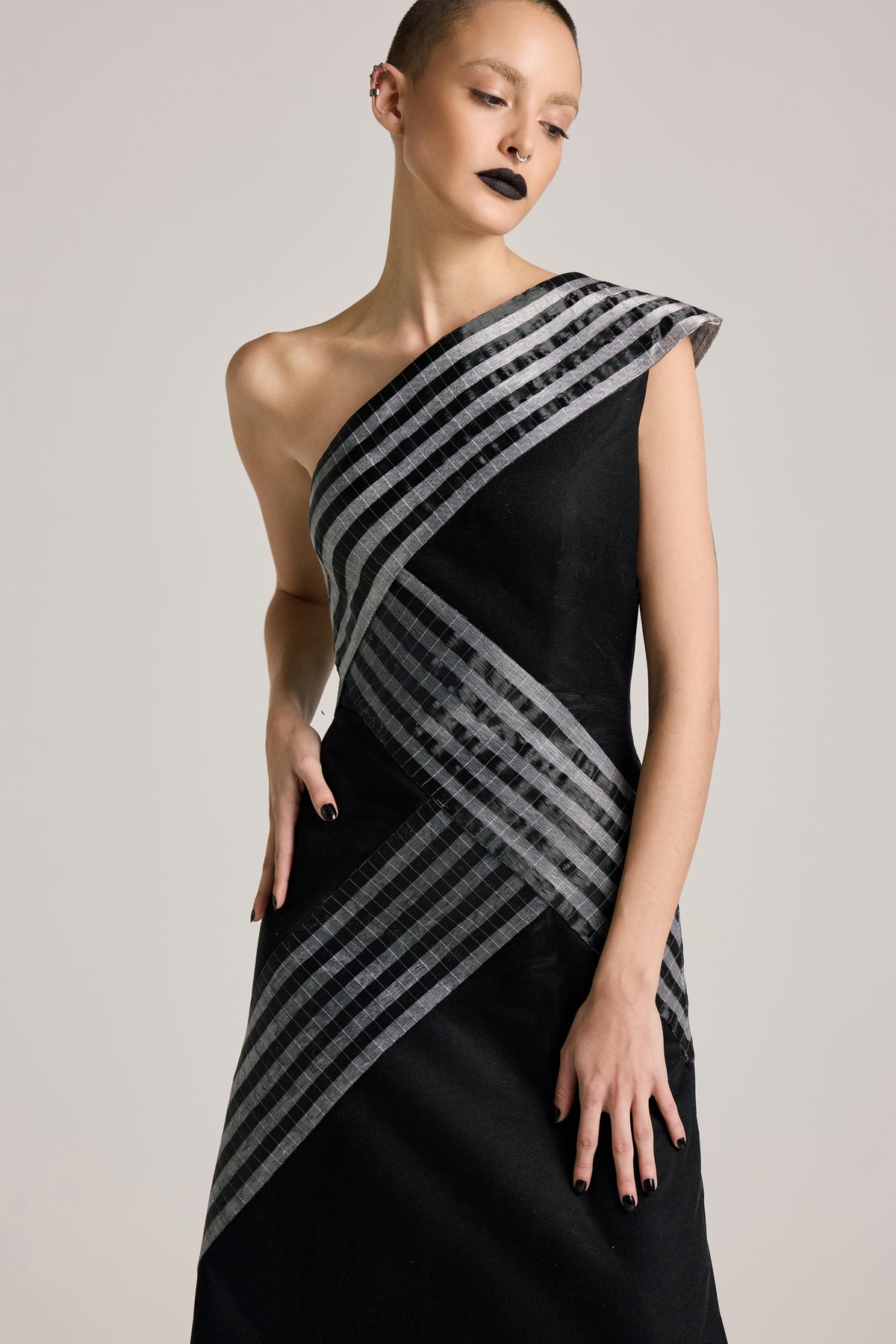 Asymmetric Glass Dress