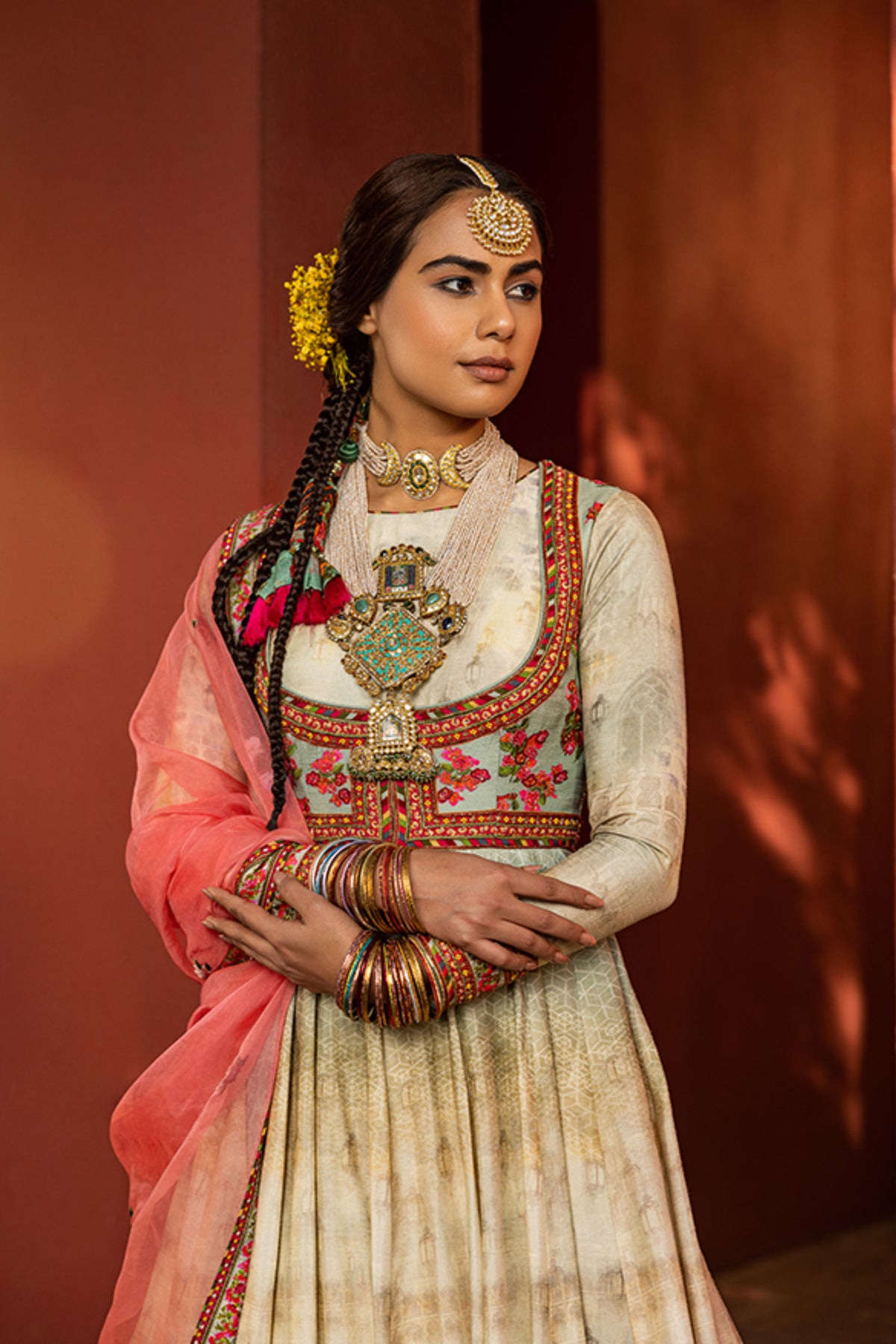 Rabia anarkali set