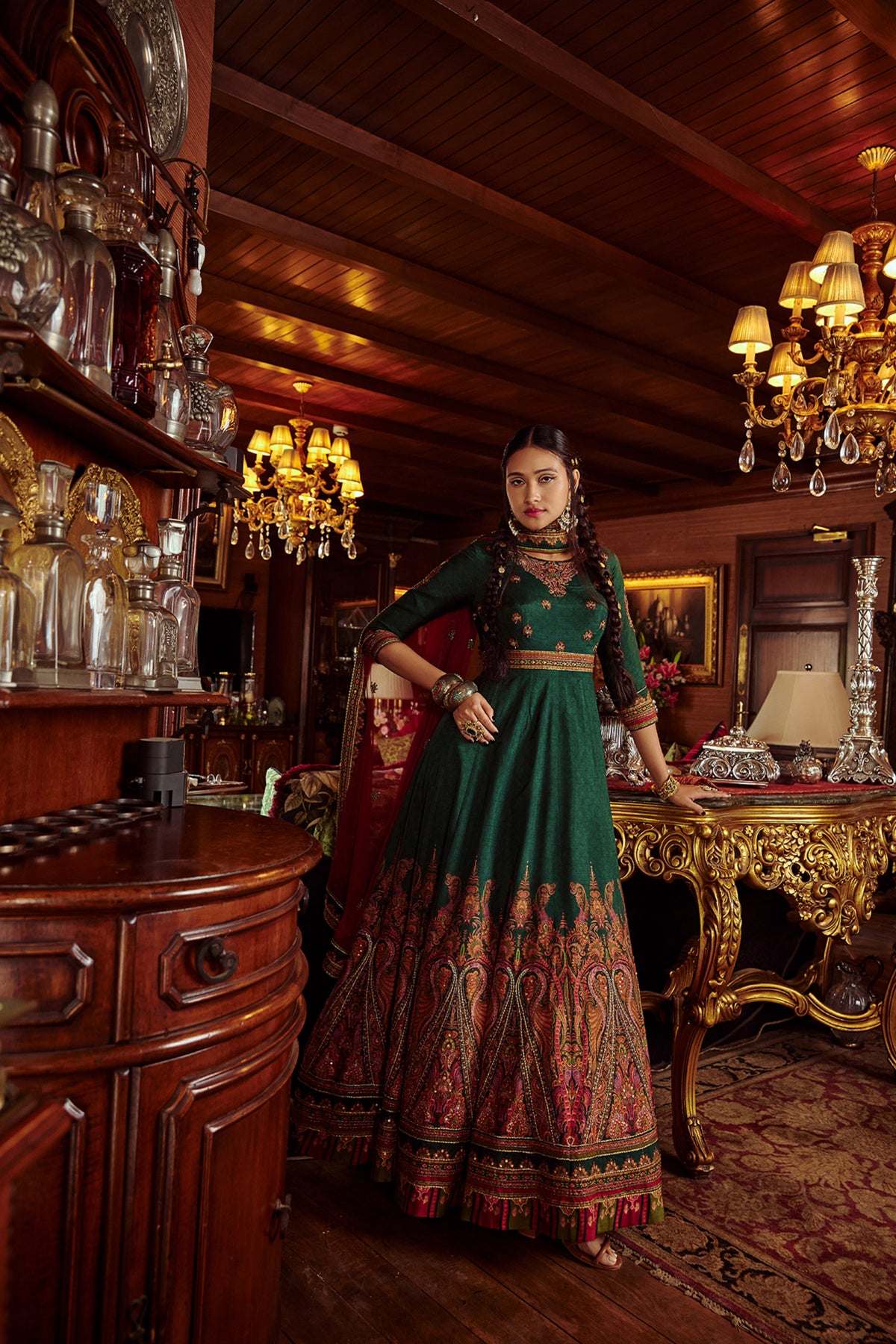 Mehjabeen anarkali set