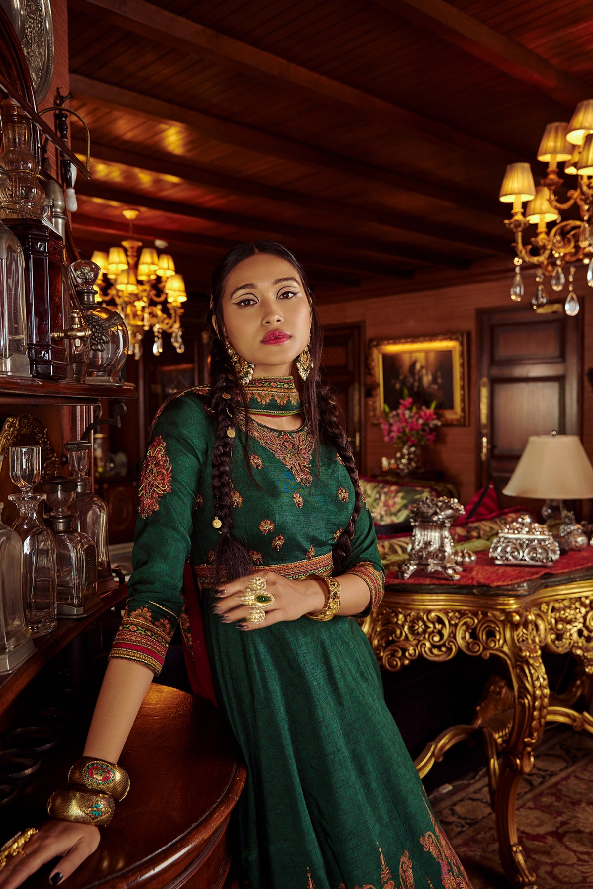 Mehjabeen anarkali set