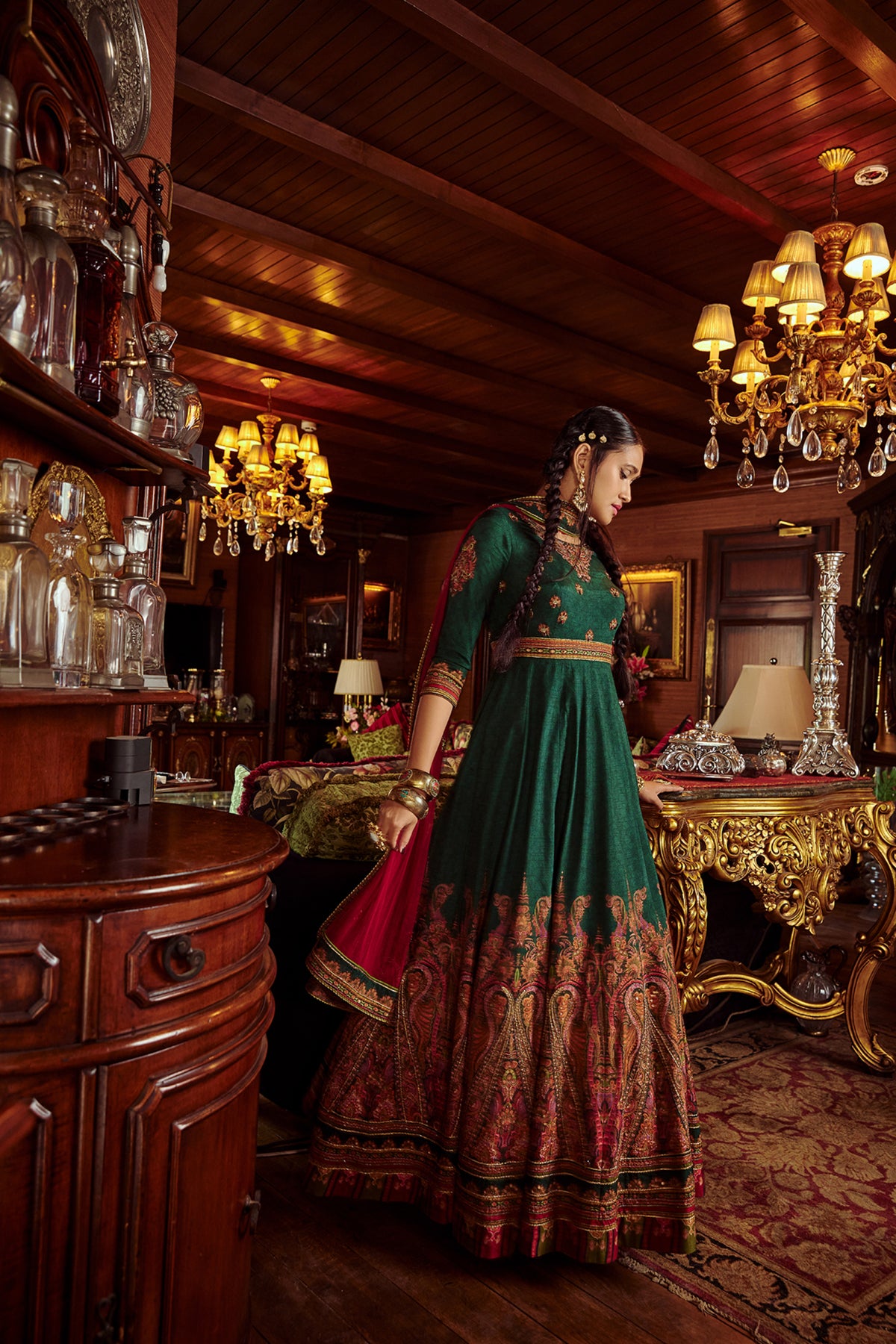 Mehjabeen anarkali set