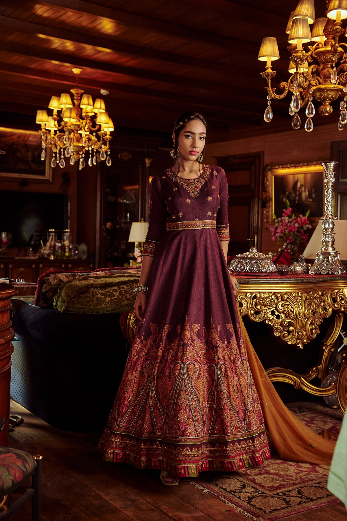 Mehjabeen anarkali set
