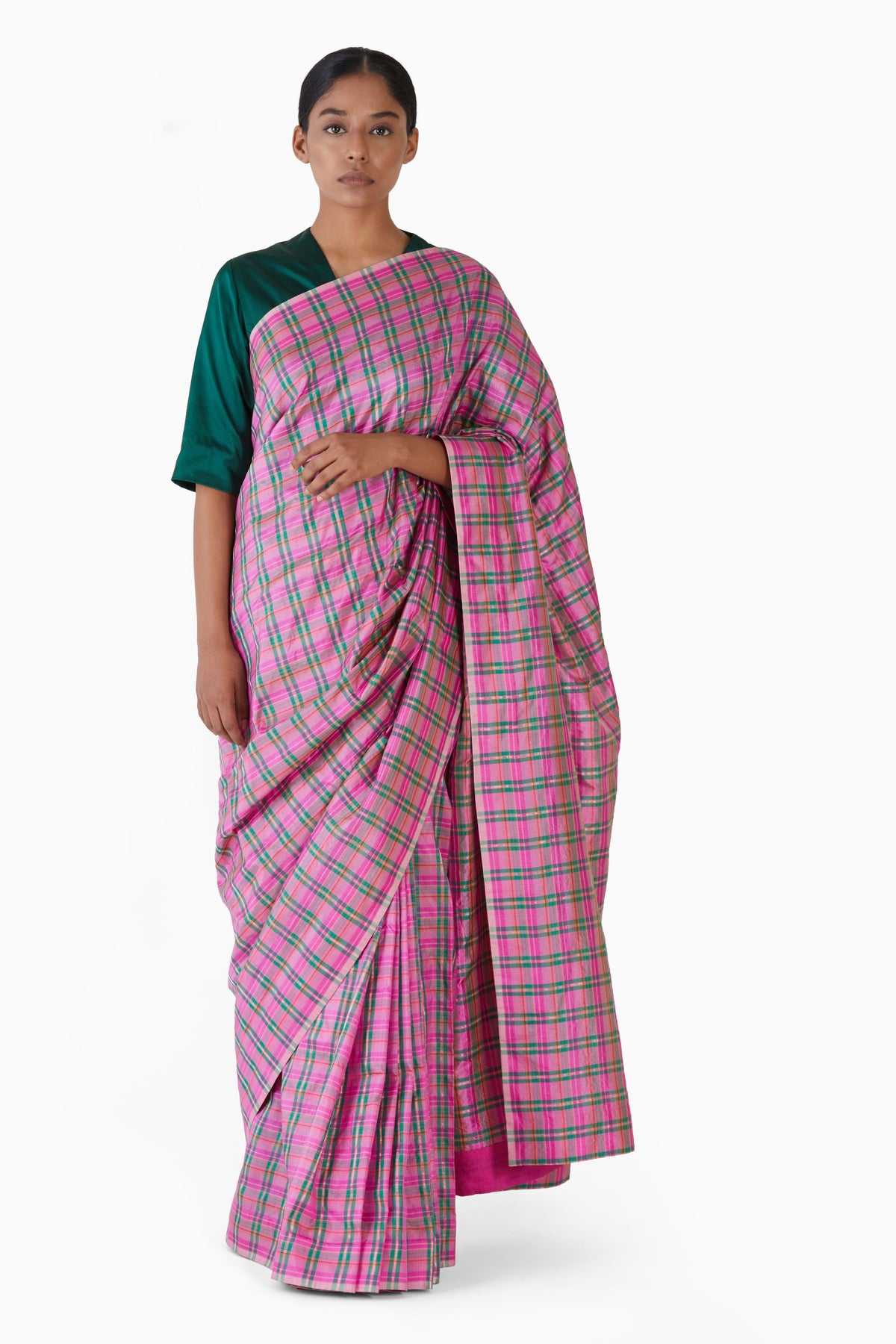 Striped silk saree