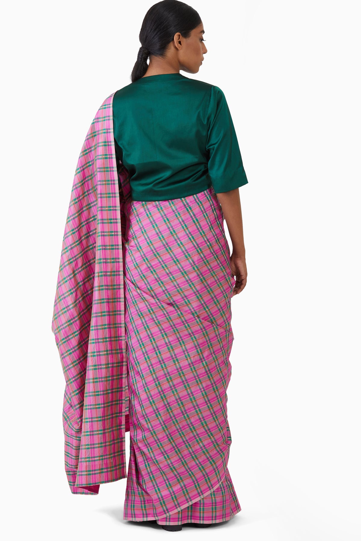 Striped silk saree