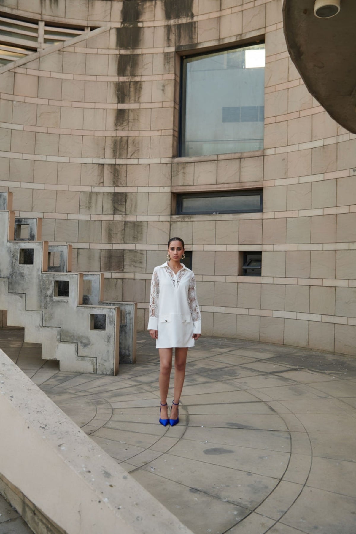 White Mini Shirt Dress