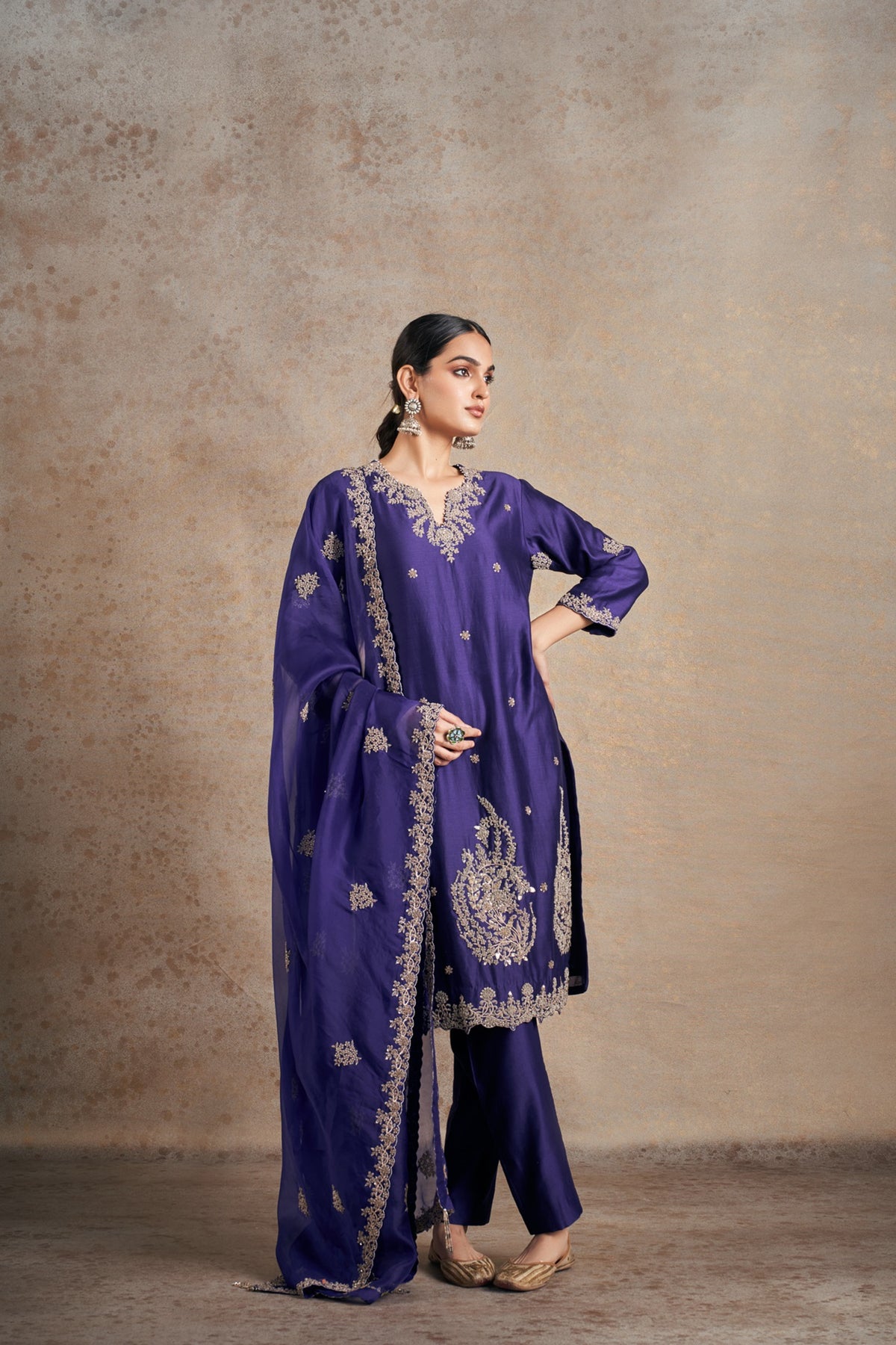 Lavish Purple Kurta Set