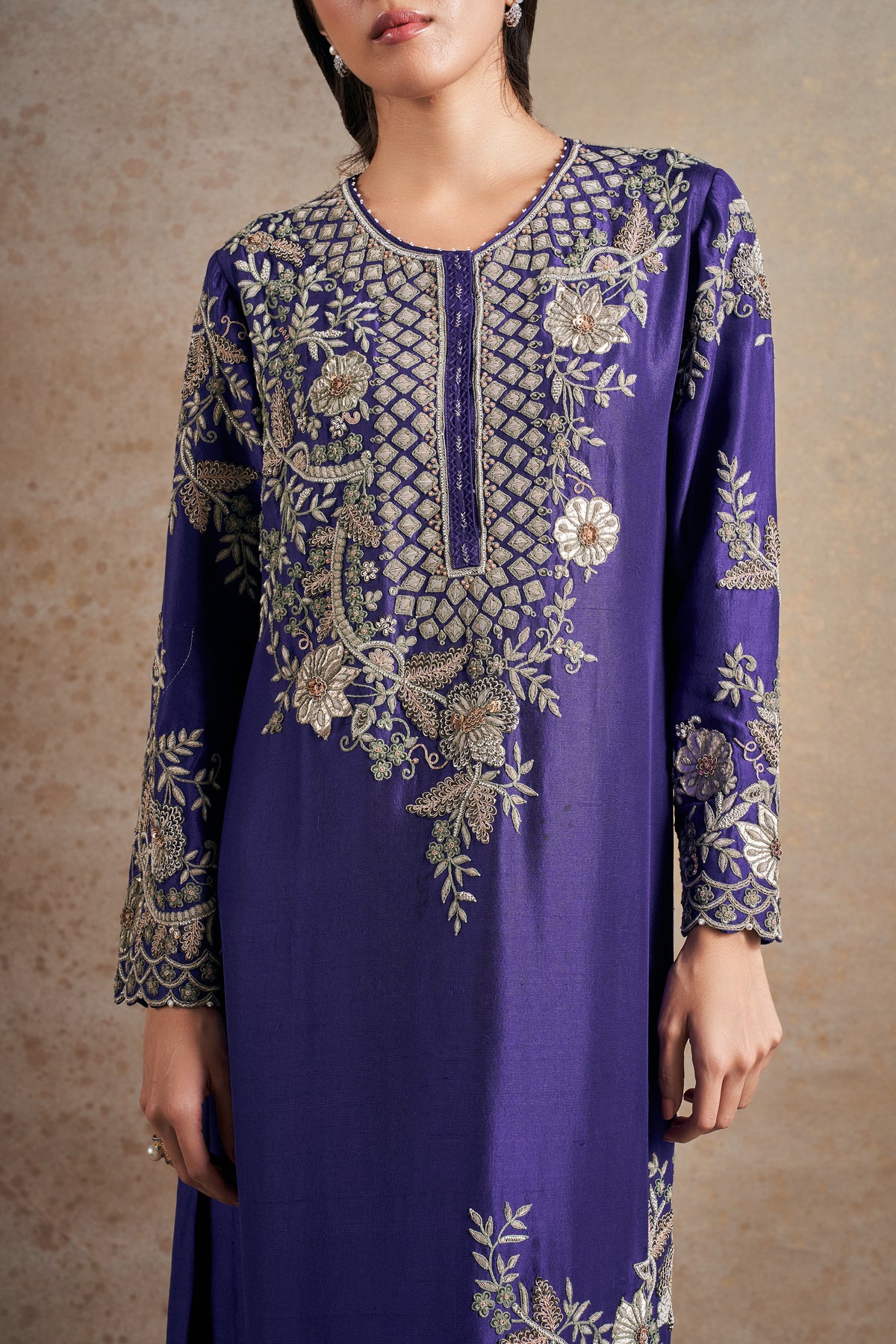 Timeless Purple Majesty  Kurta Set